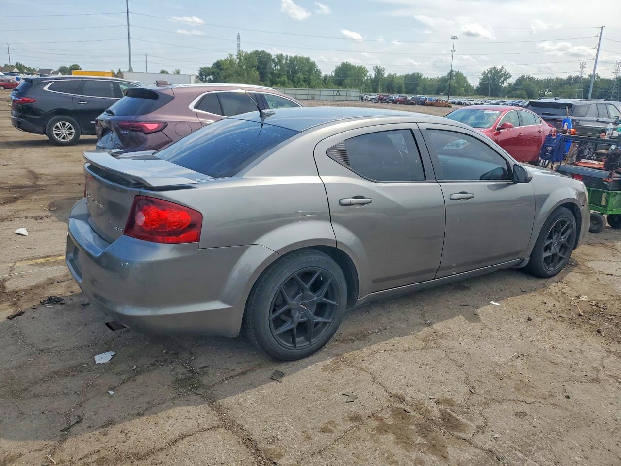 2013 Dodge Avenger Sxt Silver vin: 1C3CDZCB9DN682649