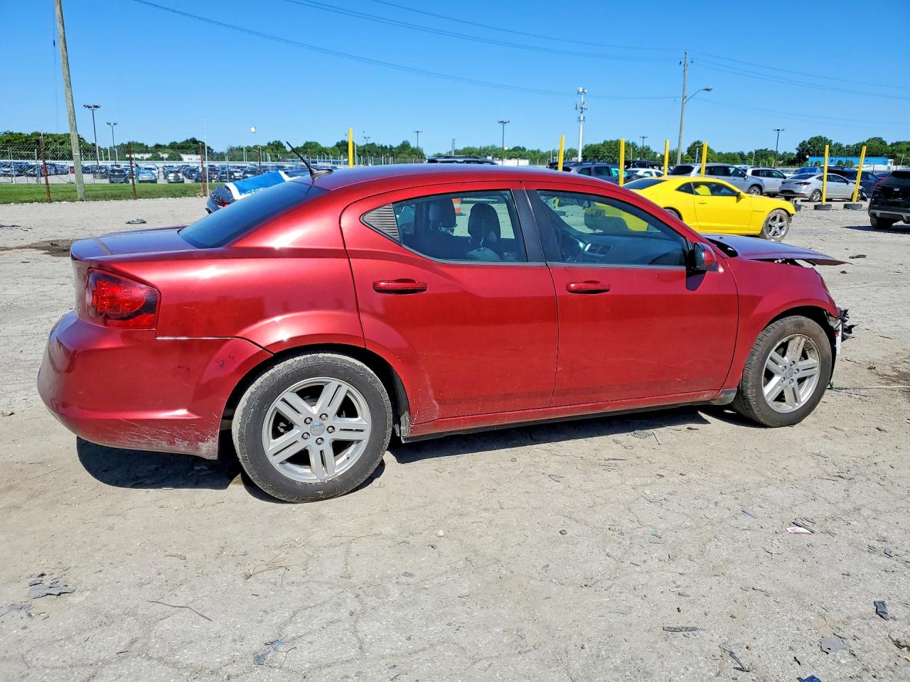 2014 Dodge Avenger Sxt Red vin: 1C3CDZCB9EN163411