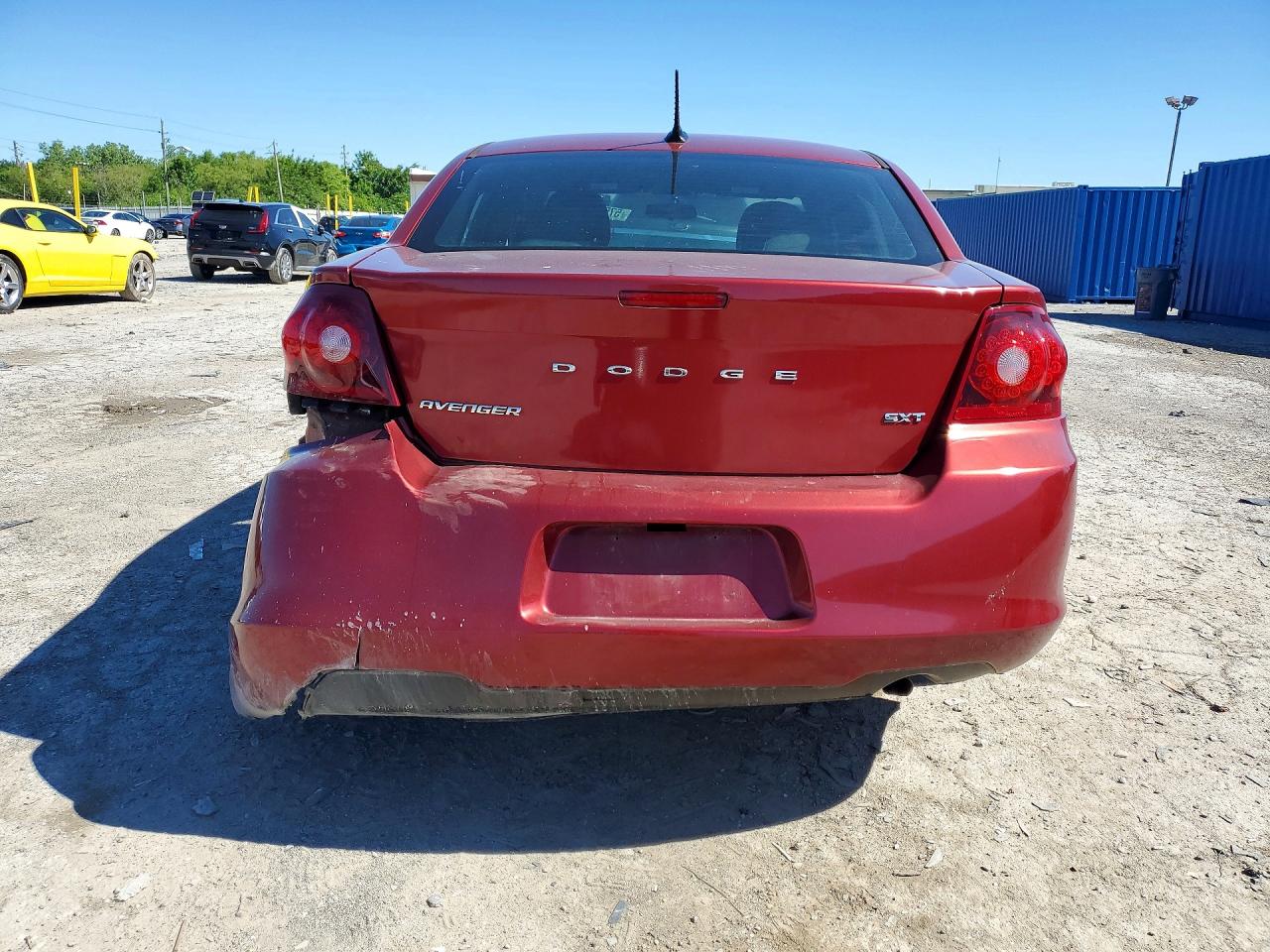 2014 Dodge Avenger Sxt Red vin: 1C3CDZCB9EN163411