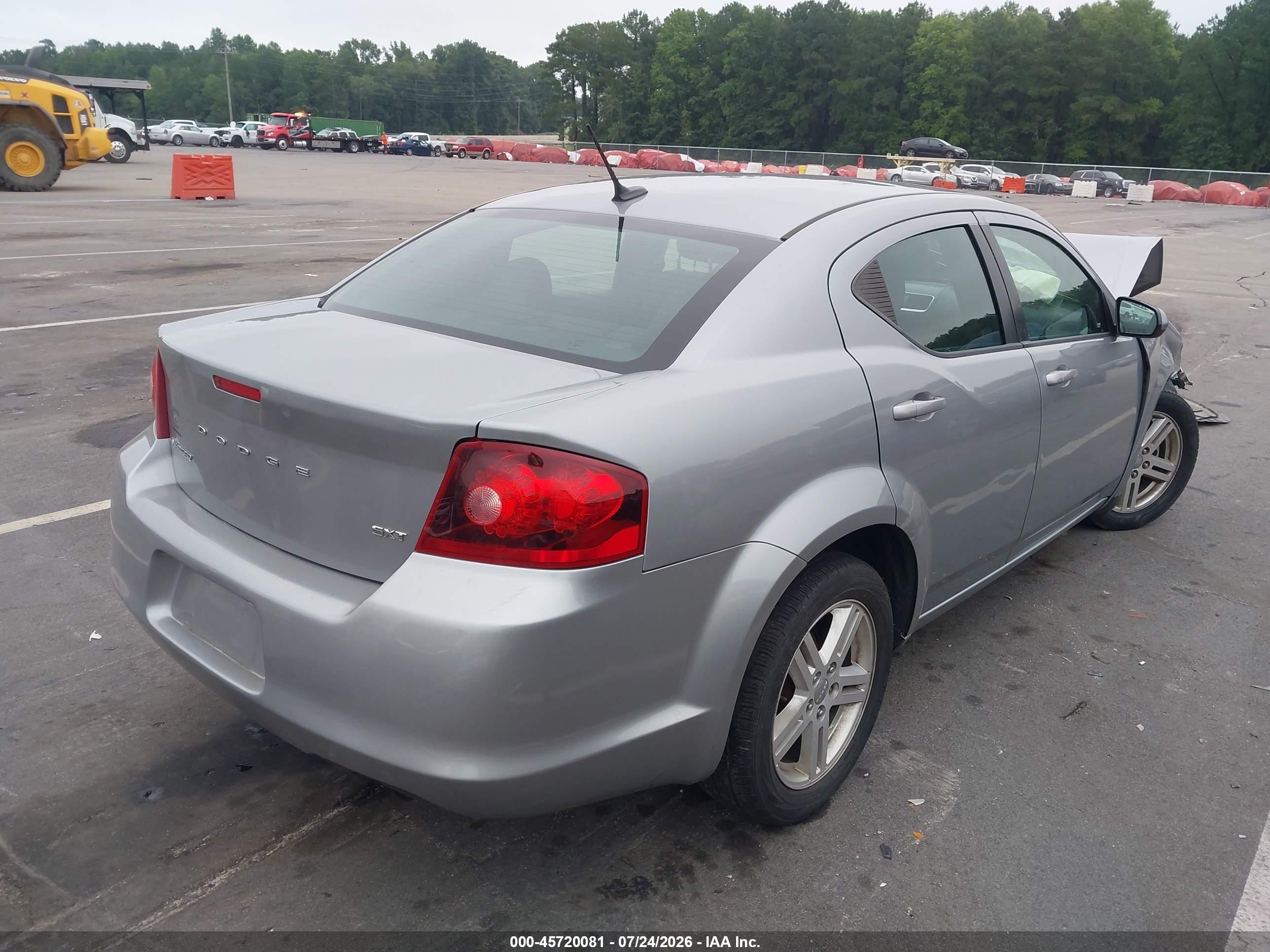 2014 Dodge Avenger Sxt Silver vin: 1C3CDZCB9EN227799