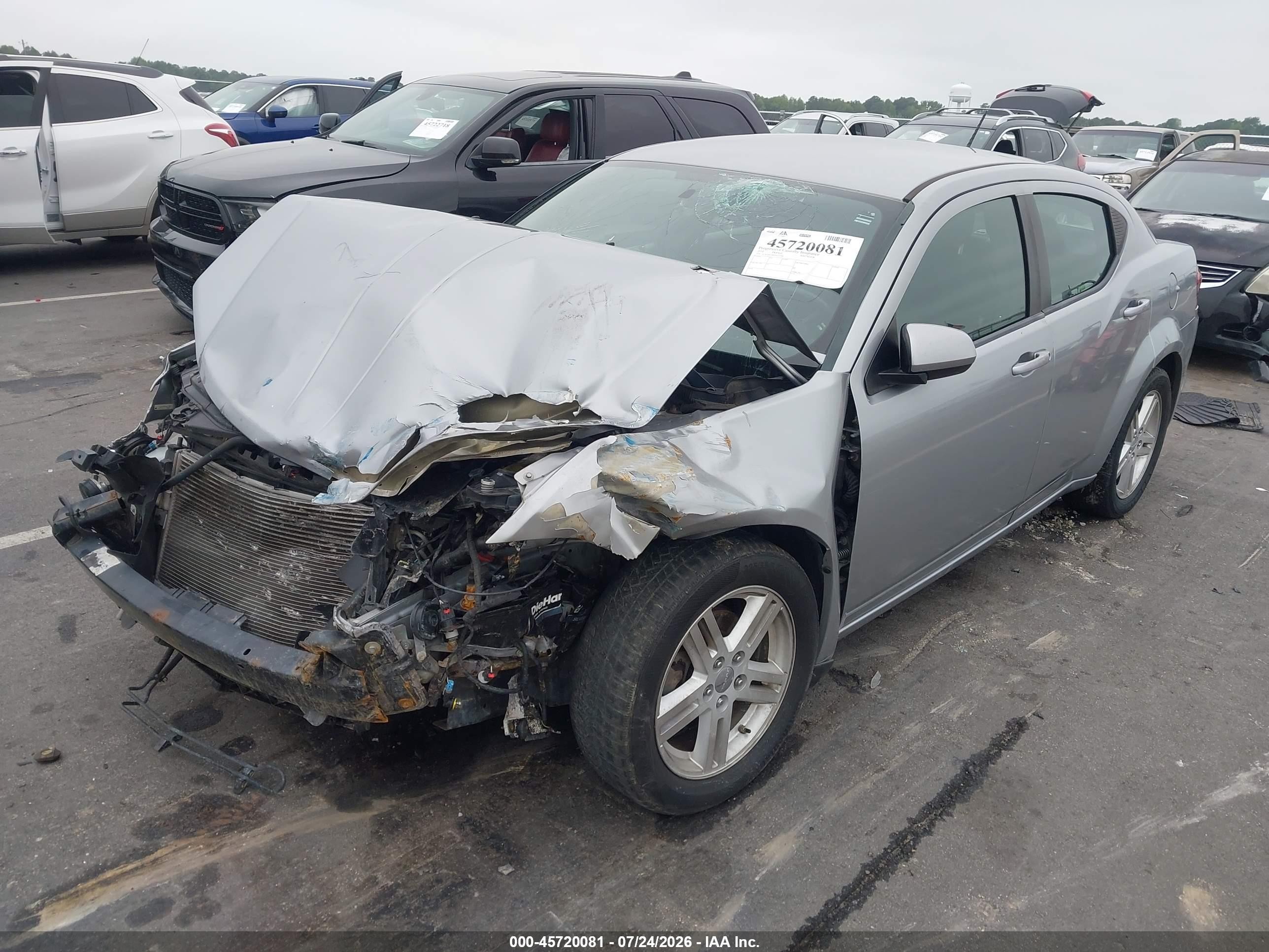 2014 Dodge Avenger Sxt Silver vin: 1C3CDZCB9EN227799