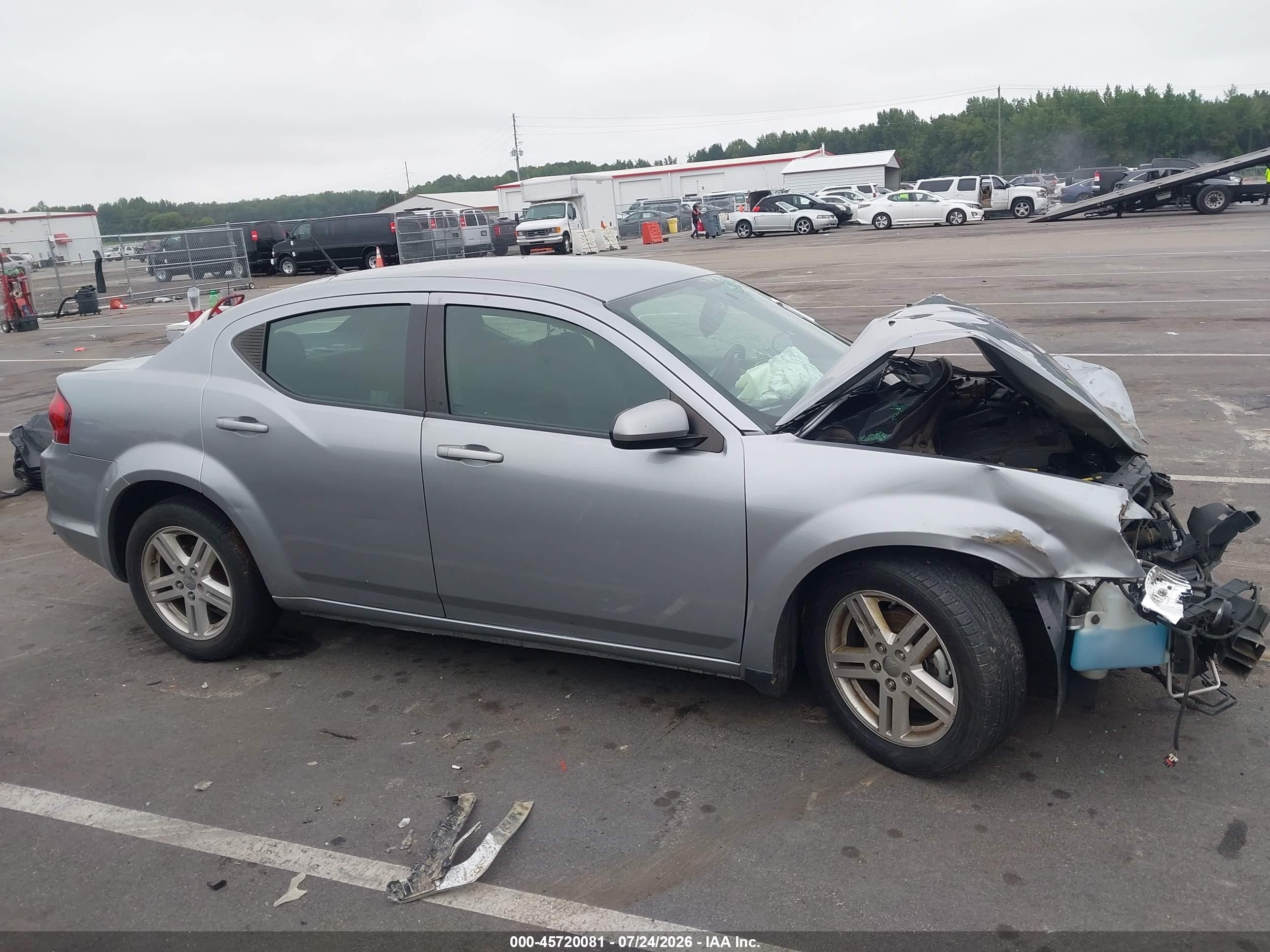 2014 Dodge Avenger Sxt Silver vin: 1C3CDZCB9EN227799