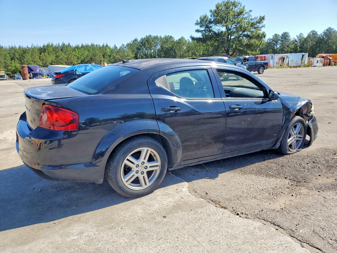 2012 Dodge Avenger Sxt Black vin: 1C3CDZCBXCN126218