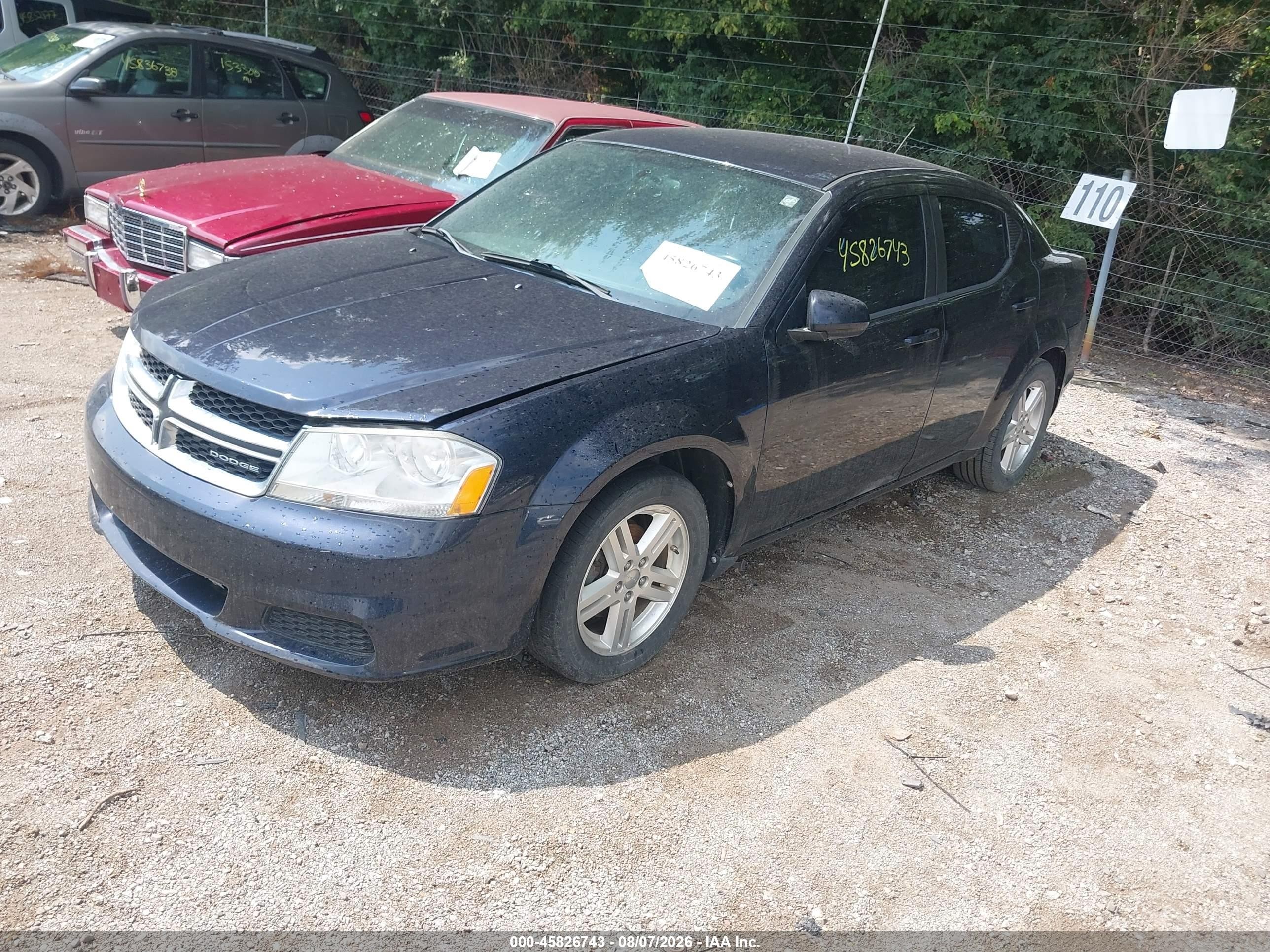 2012 Dodge Avenger Sxt Blue vin: 1C3CDZCBXCN142158