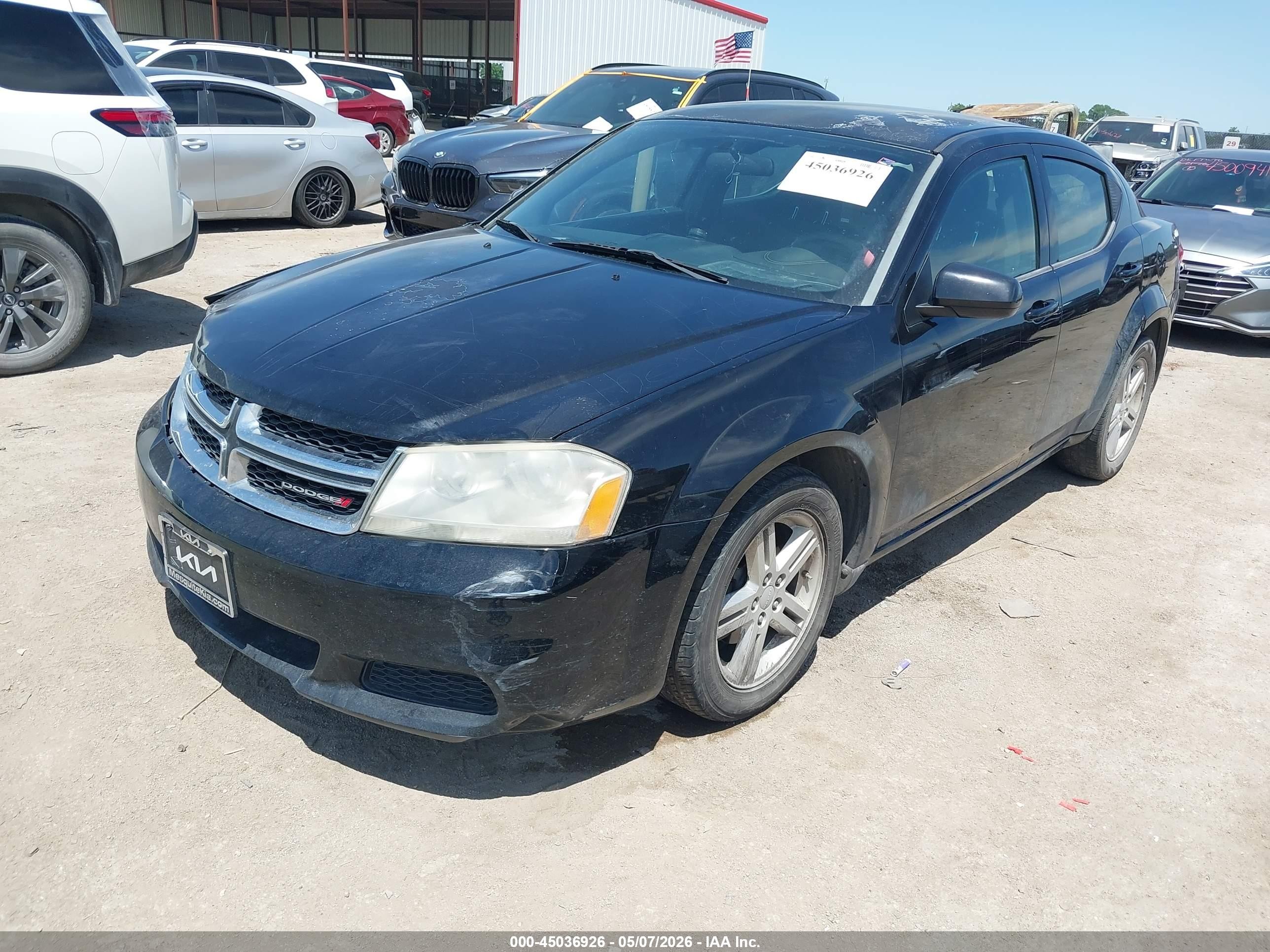 2012 Dodge Avenger Sxt Черный vin: 1C3CDZCBXCN221054