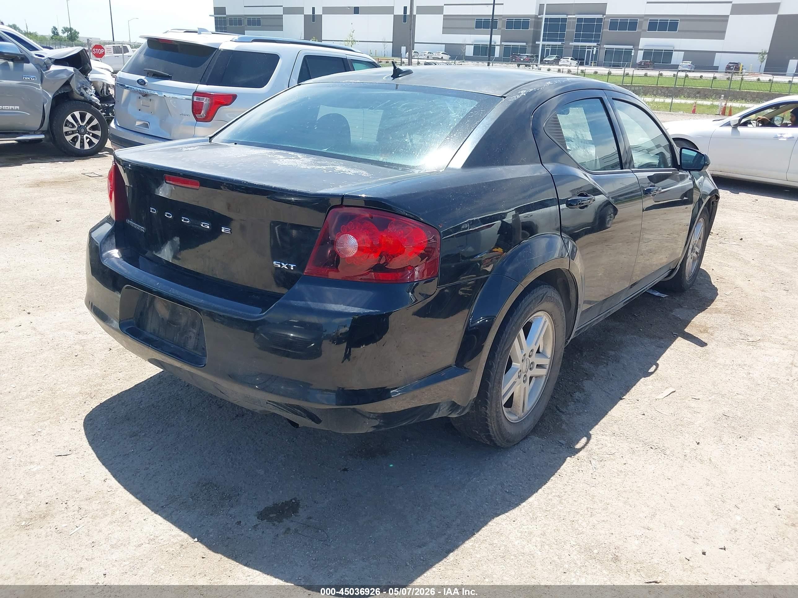 2012 Dodge Avenger Sxt Черный vin: 1C3CDZCBXCN221054