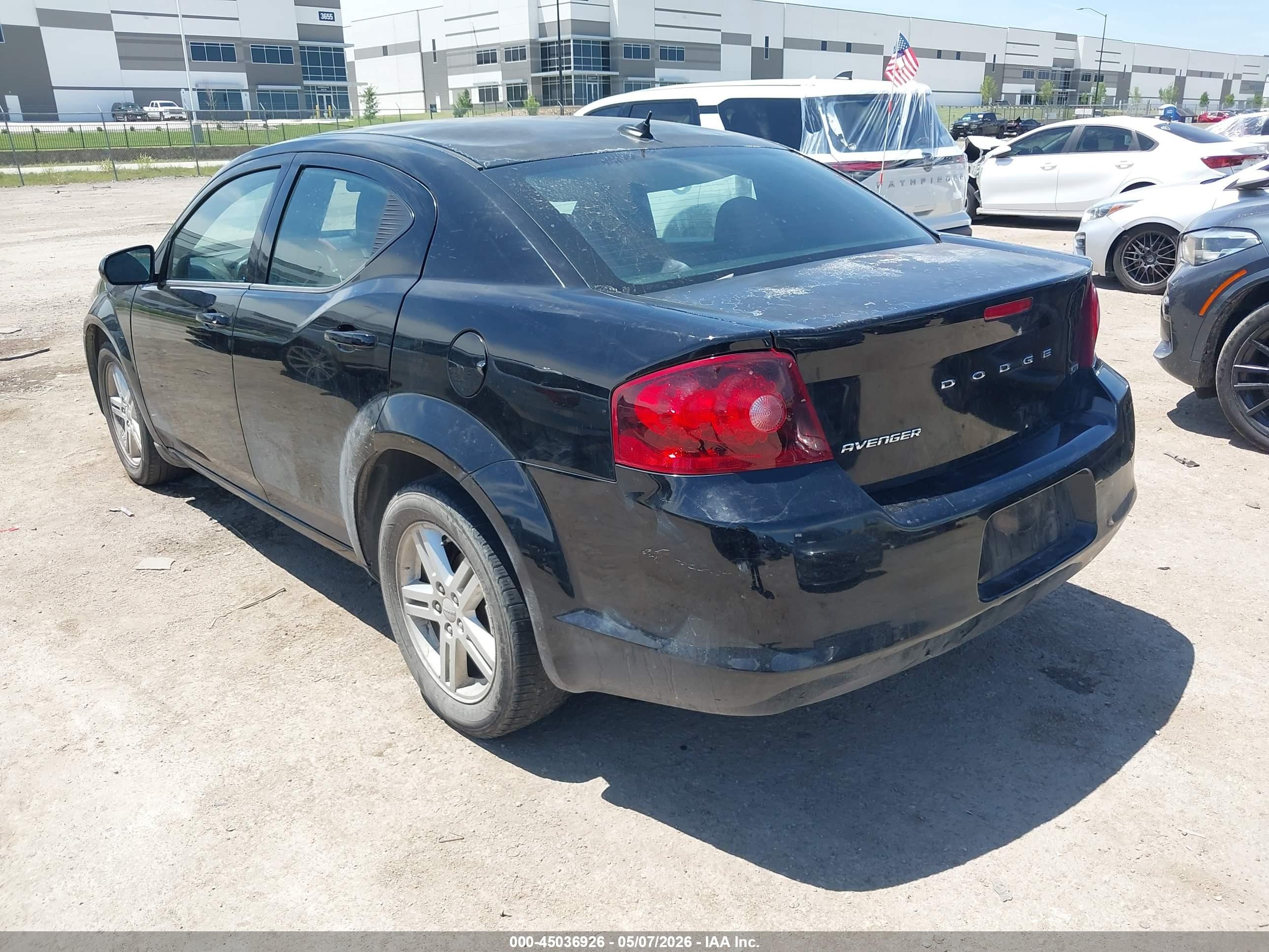 2012 Dodge Avenger Sxt Черный vin: 1C3CDZCBXCN221054