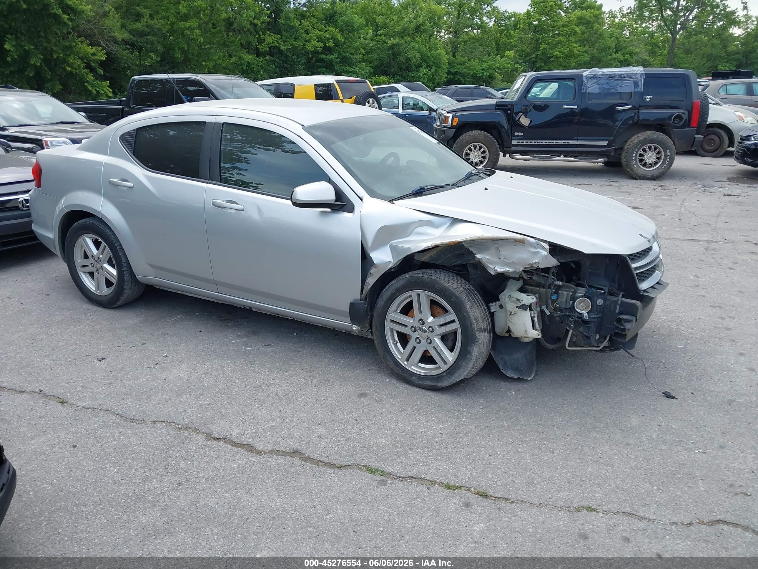 2012 Dodge Avenger Sxt Серебряный vin: 1C3CDZCBXCN272358
