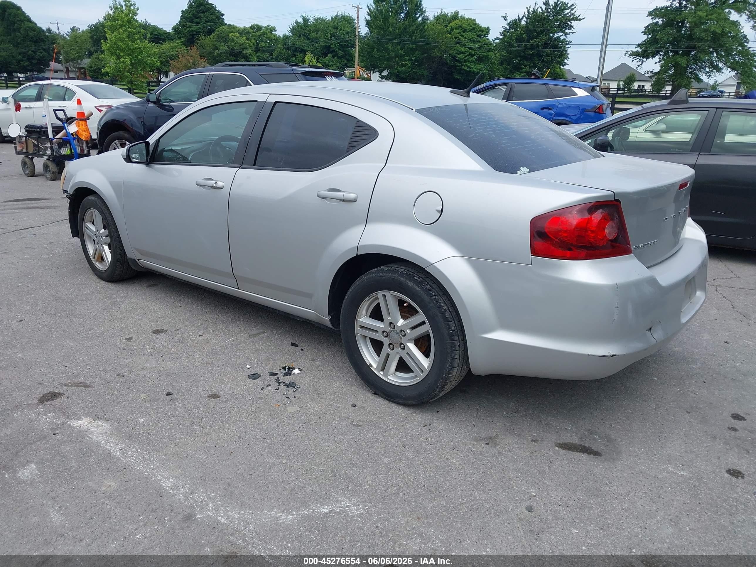 2012 Dodge Avenger Sxt Серебряный vin: 1C3CDZCBXCN272358