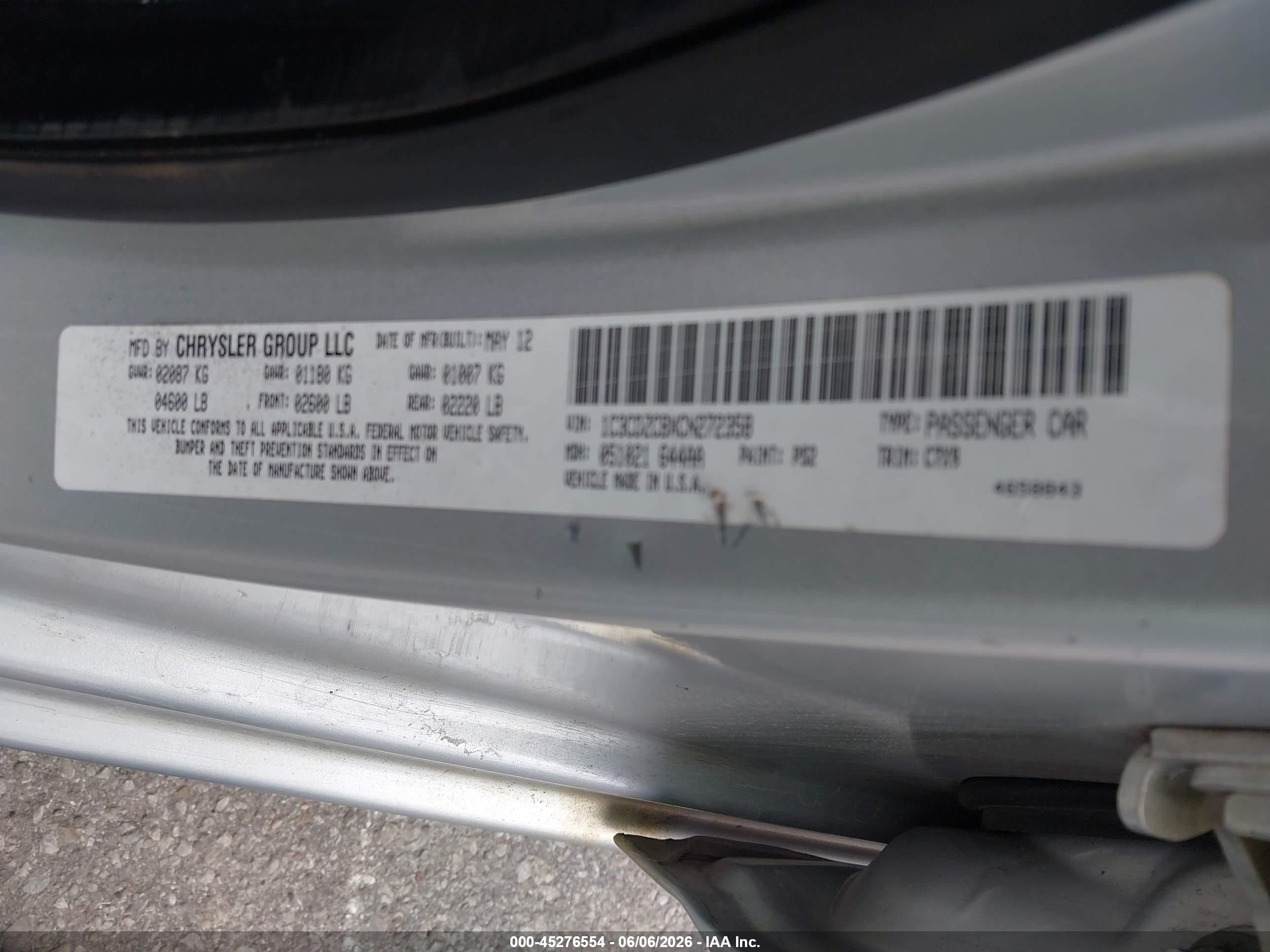 2012 Dodge Avenger Sxt Серебряный vin: 1C3CDZCBXCN272358