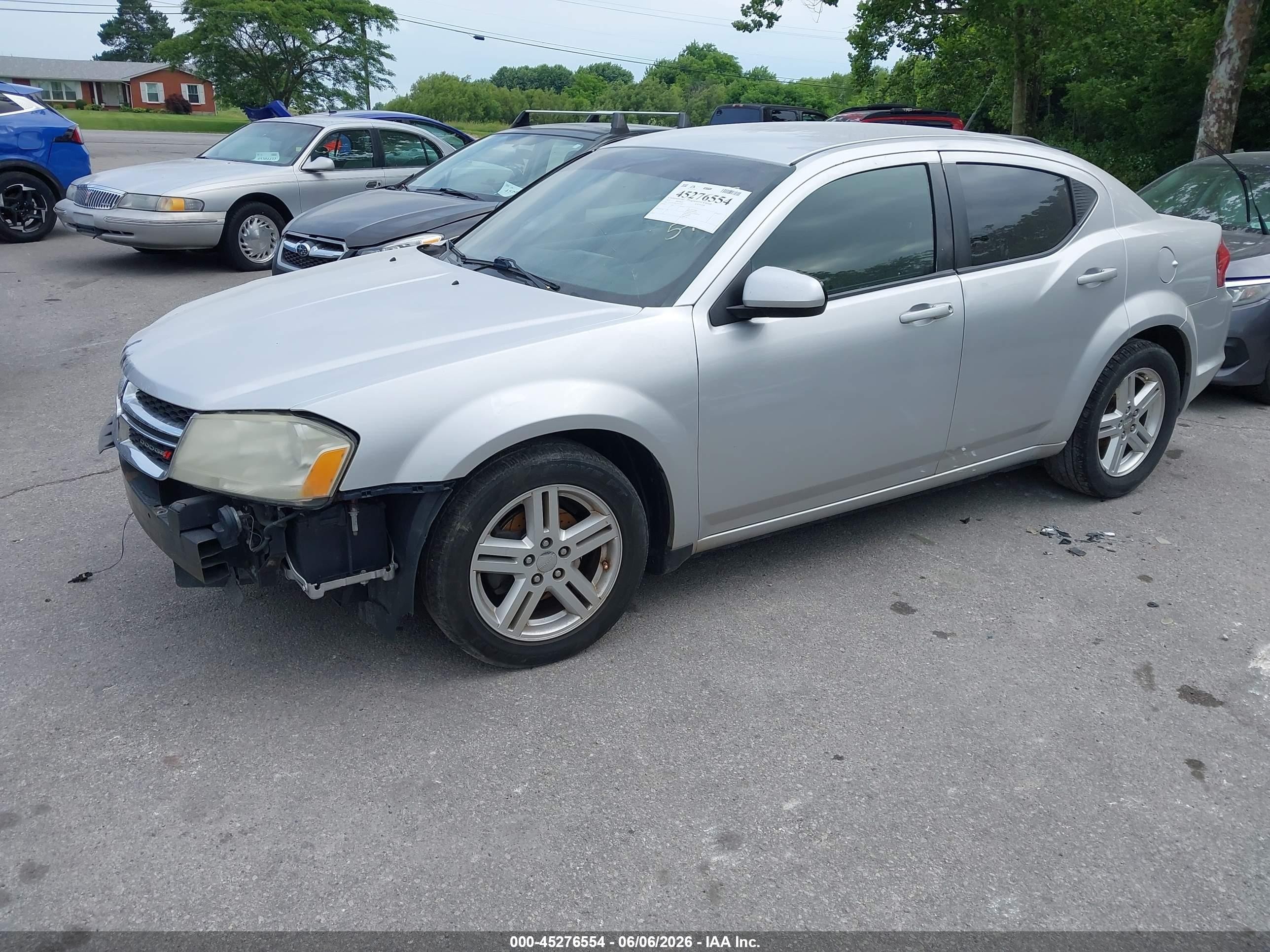 2012 Dodge Avenger Sxt Серебряный vin: 1C3CDZCBXCN272358