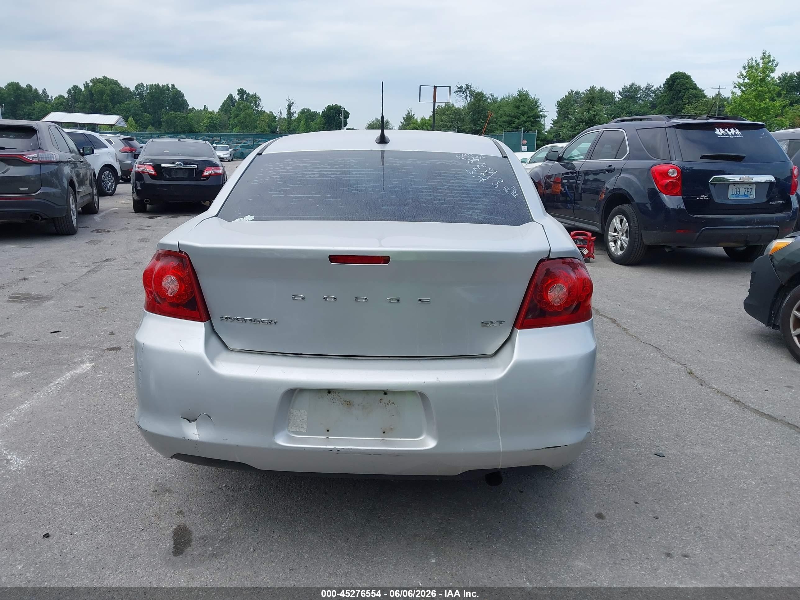 2012 Dodge Avenger Sxt Серебряный vin: 1C3CDZCBXCN272358