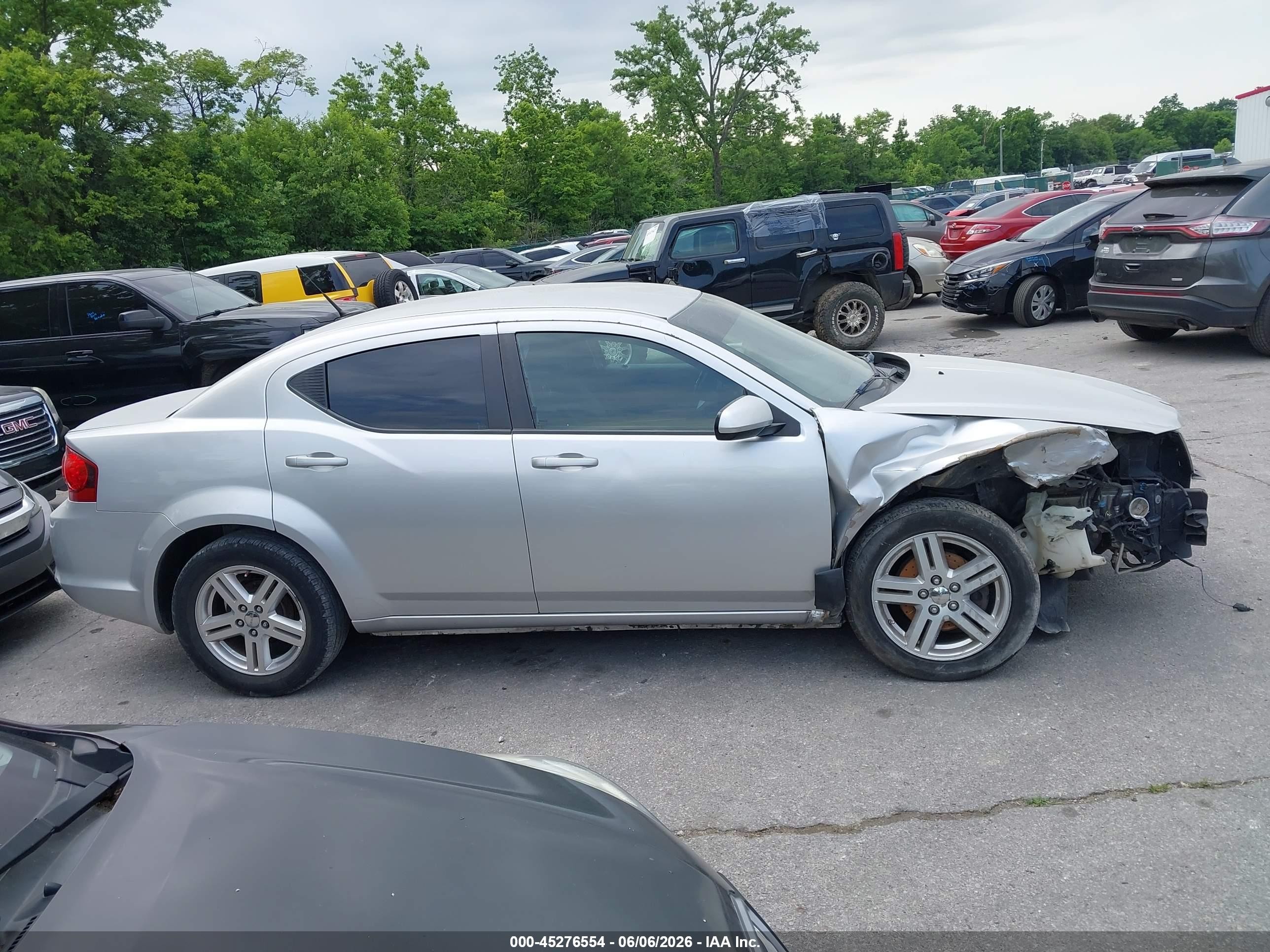 2012 Dodge Avenger Sxt Серебряный vin: 1C3CDZCBXCN272358