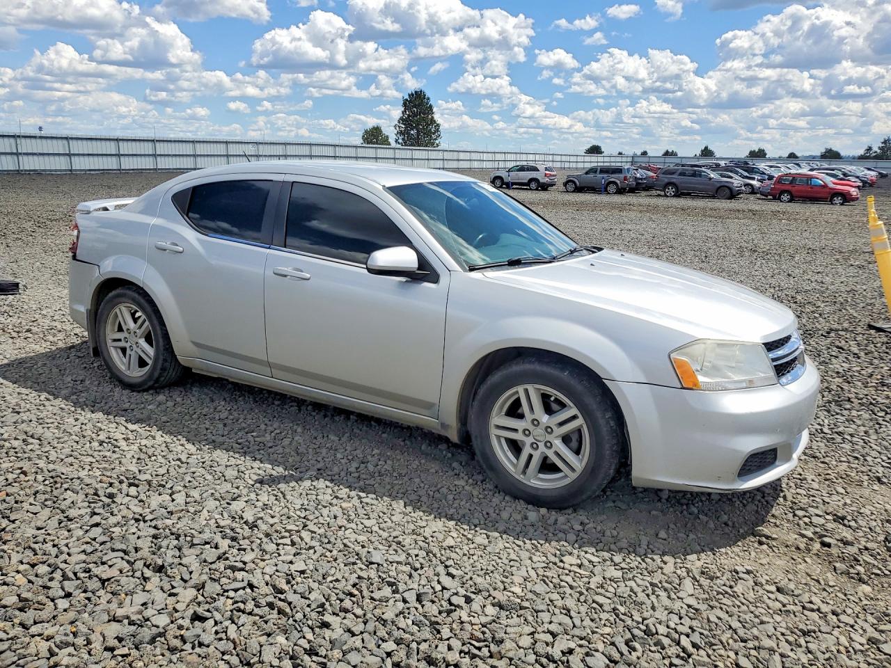 2012 Dodge Avenger Sxt Silver vin: 1C3CDZCBXCN272361
