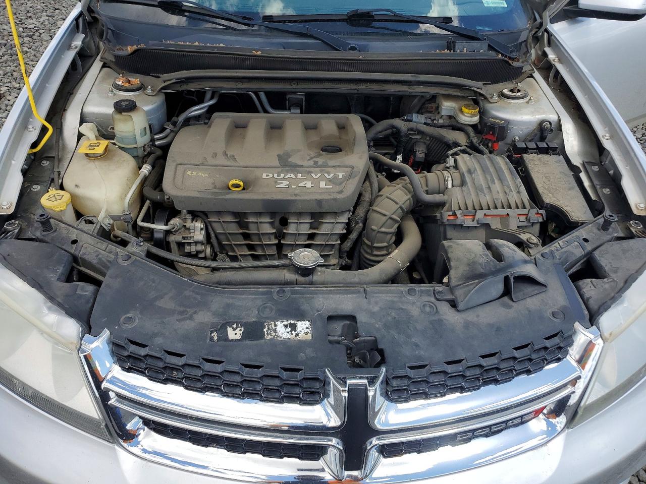 2012 Dodge Avenger Sxt Silver vin: 1C3CDZCBXCN272361