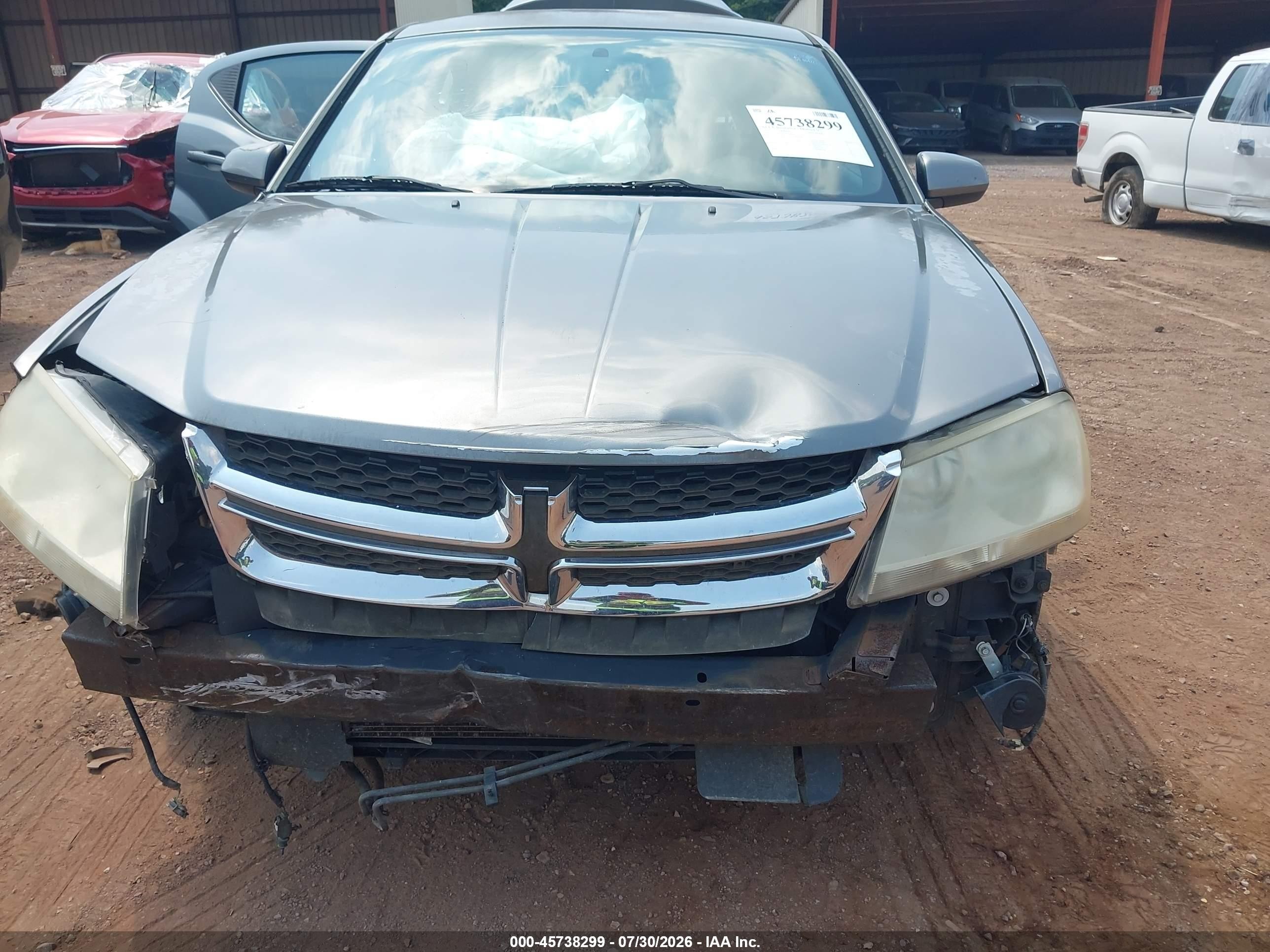 2013 Dodge Avenger Sxt Gray vin: 1C3CDZCBXDN590840