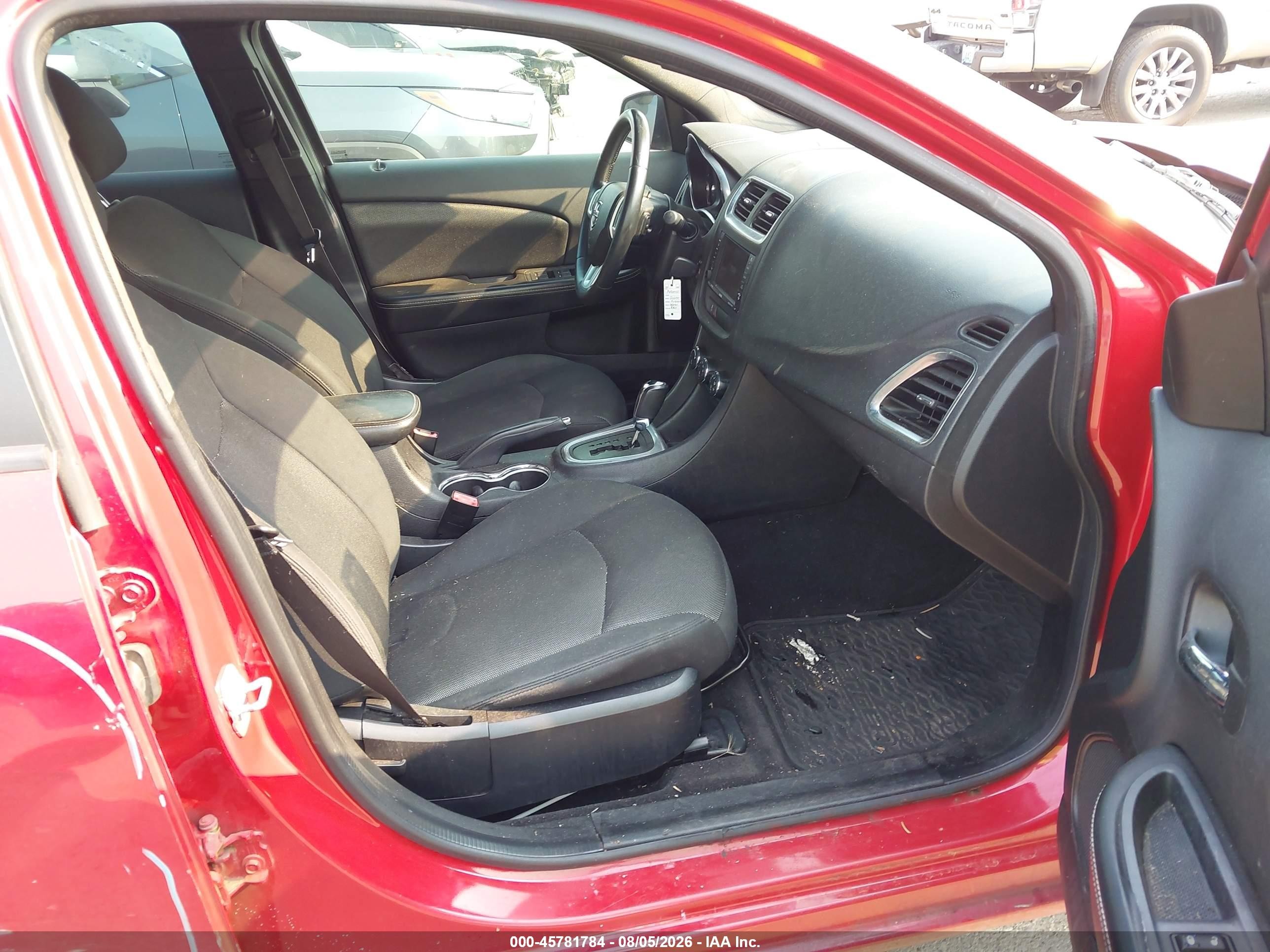 2014 Dodge Avenger Sxt Red vin: 1C3CDZCG1EN176259