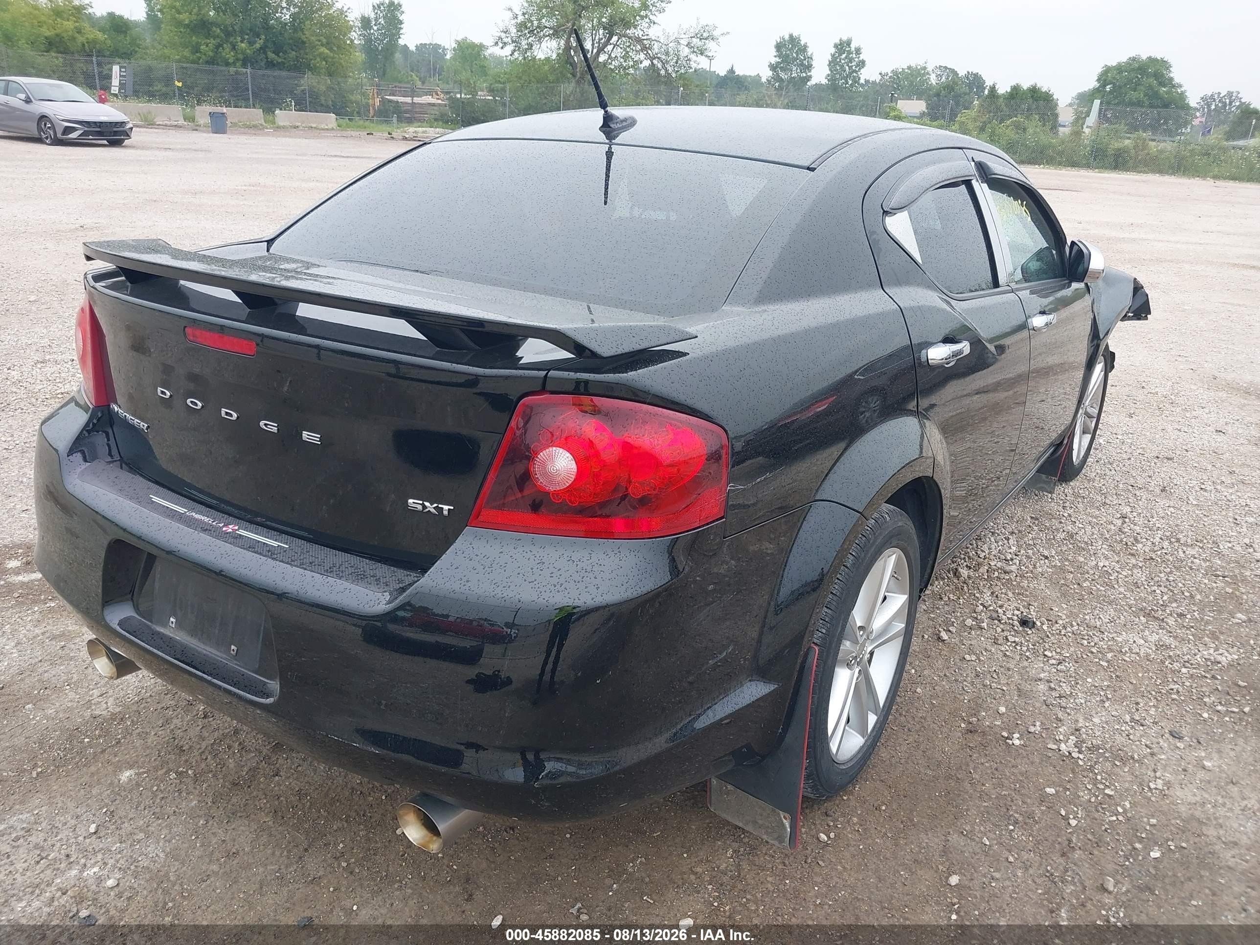 2014 Dodge Avenger Sxt Черный vin: 1C3CDZCG2EN217739