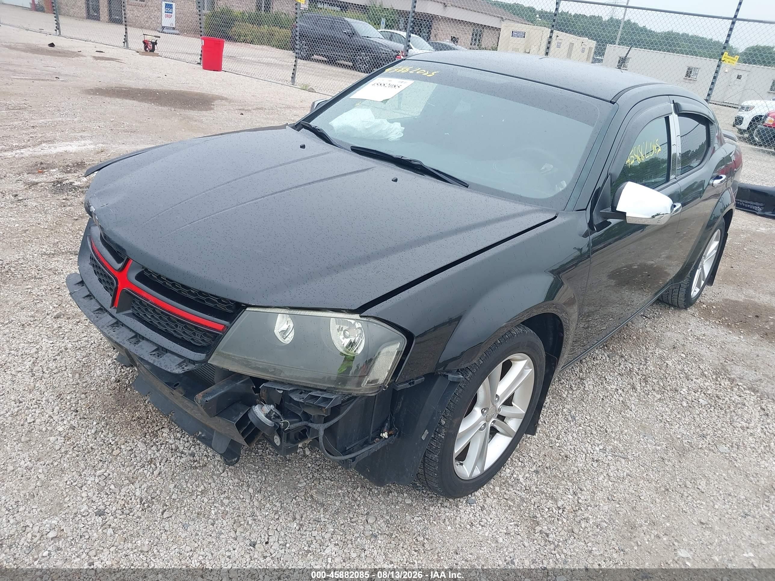 2014 Dodge Avenger Sxt Черный vin: 1C3CDZCG2EN217739