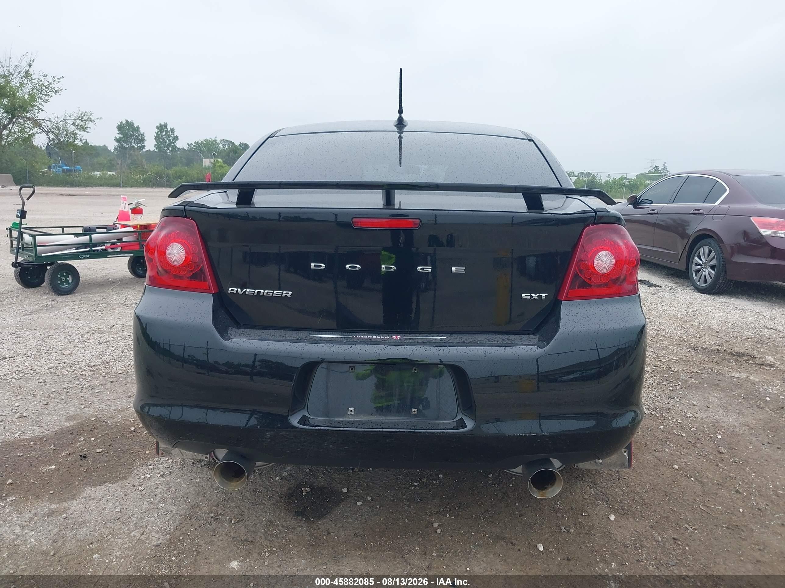 2014 Dodge Avenger Sxt Черный vin: 1C3CDZCG2EN217739