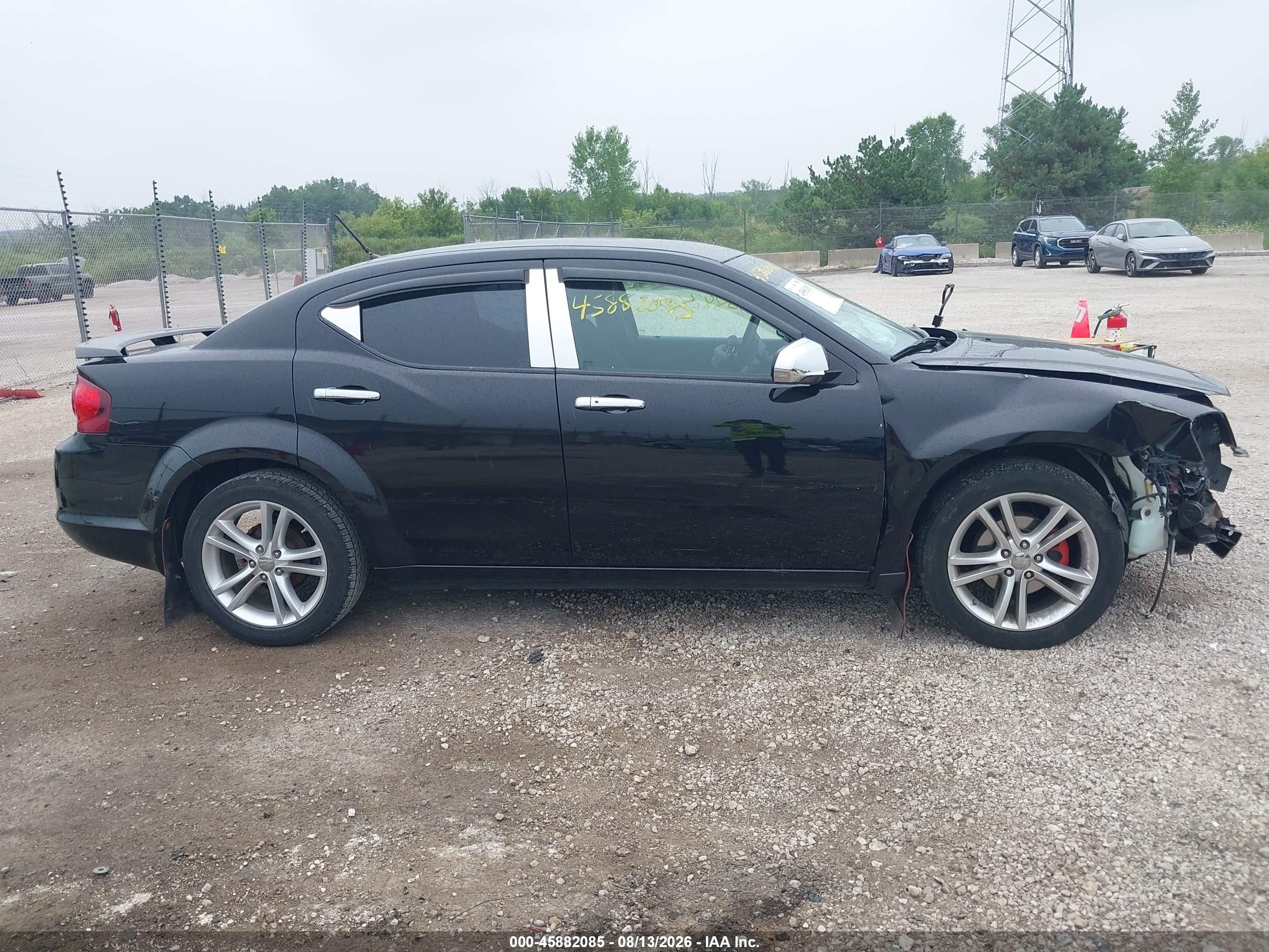 2014 Dodge Avenger Sxt Черный vin: 1C3CDZCG2EN217739