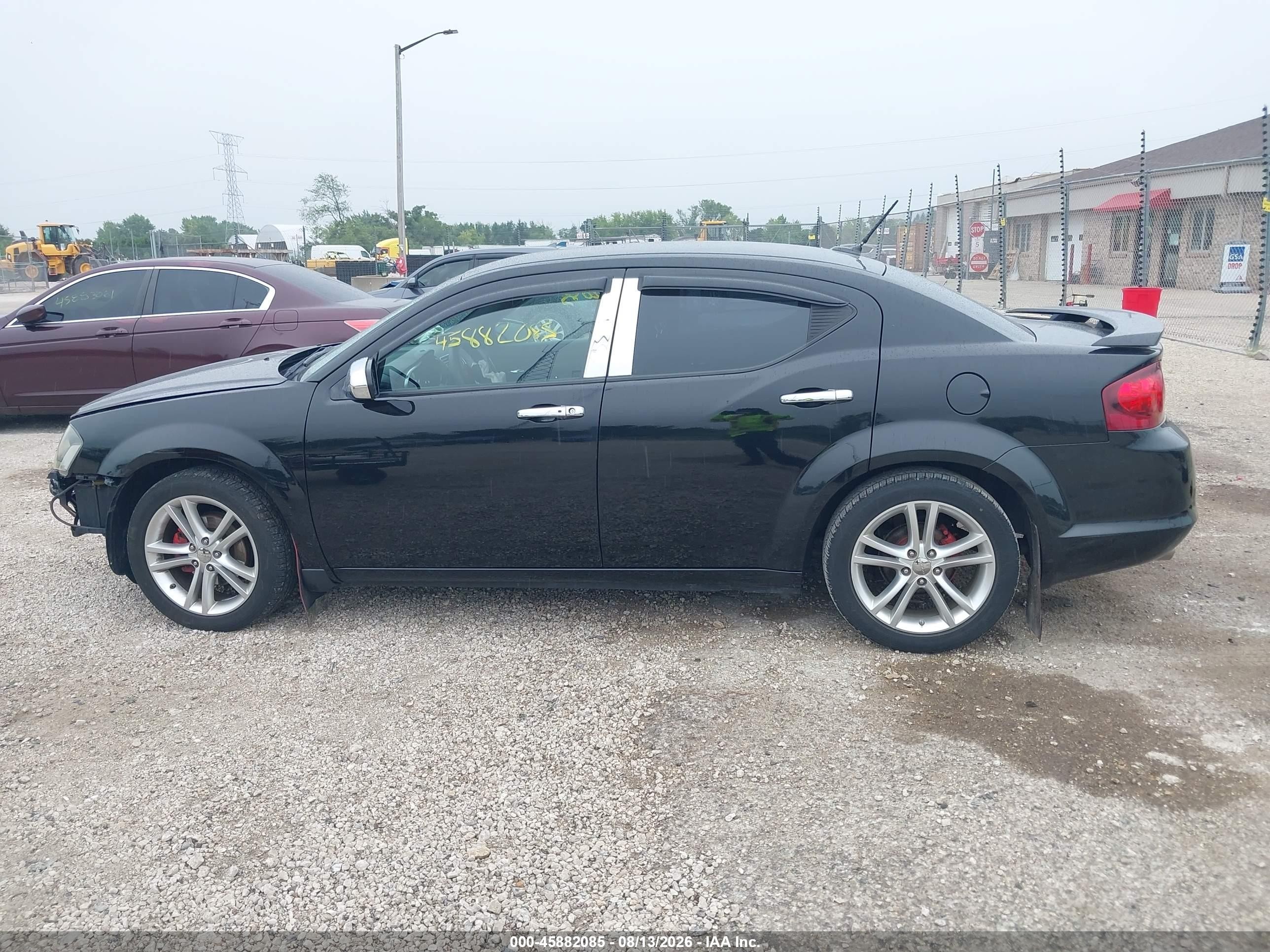 2014 Dodge Avenger Sxt Черный vin: 1C3CDZCG2EN217739