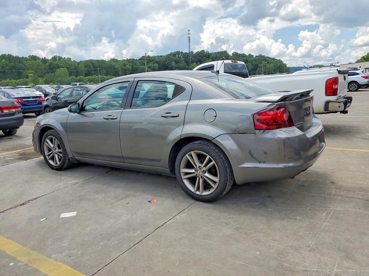 2013 Dodge Avenger Sxt Серый vin: 1C3CDZCG3DN772827