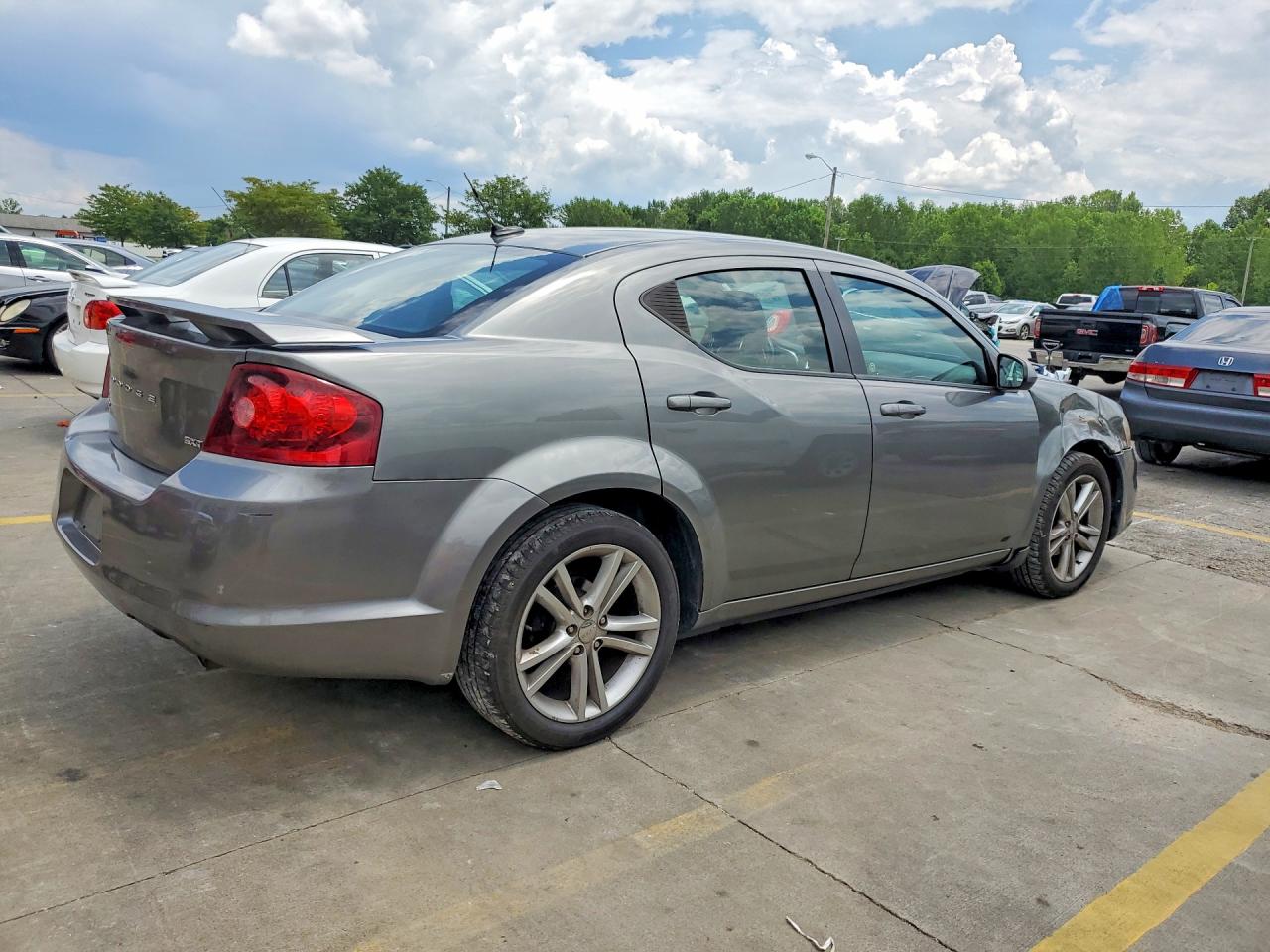 2013 Dodge Avenger Sxt Серый vin: 1C3CDZCG3DN772827