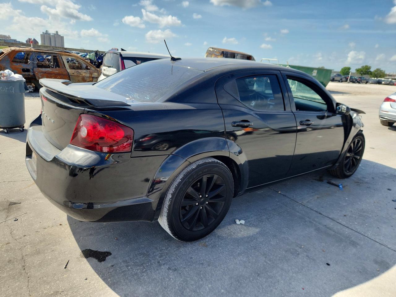 2014 Dodge Avenger Sxt Gray vin: 1C3CDZCG5EN181433