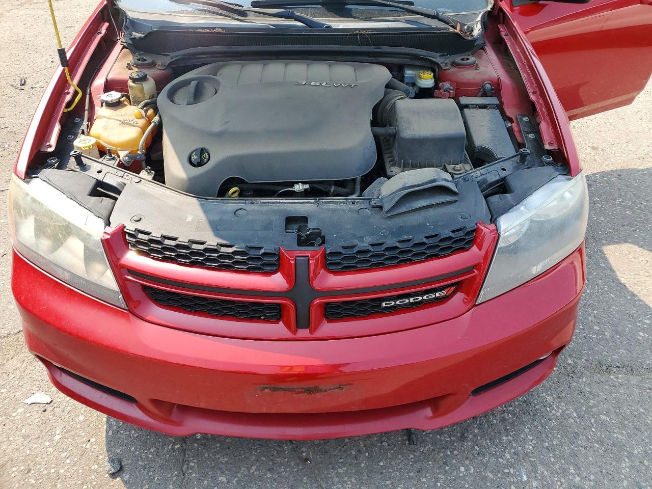 2013 Dodge Avenger Sxt Red vin: 1C3CDZCG6DN586991