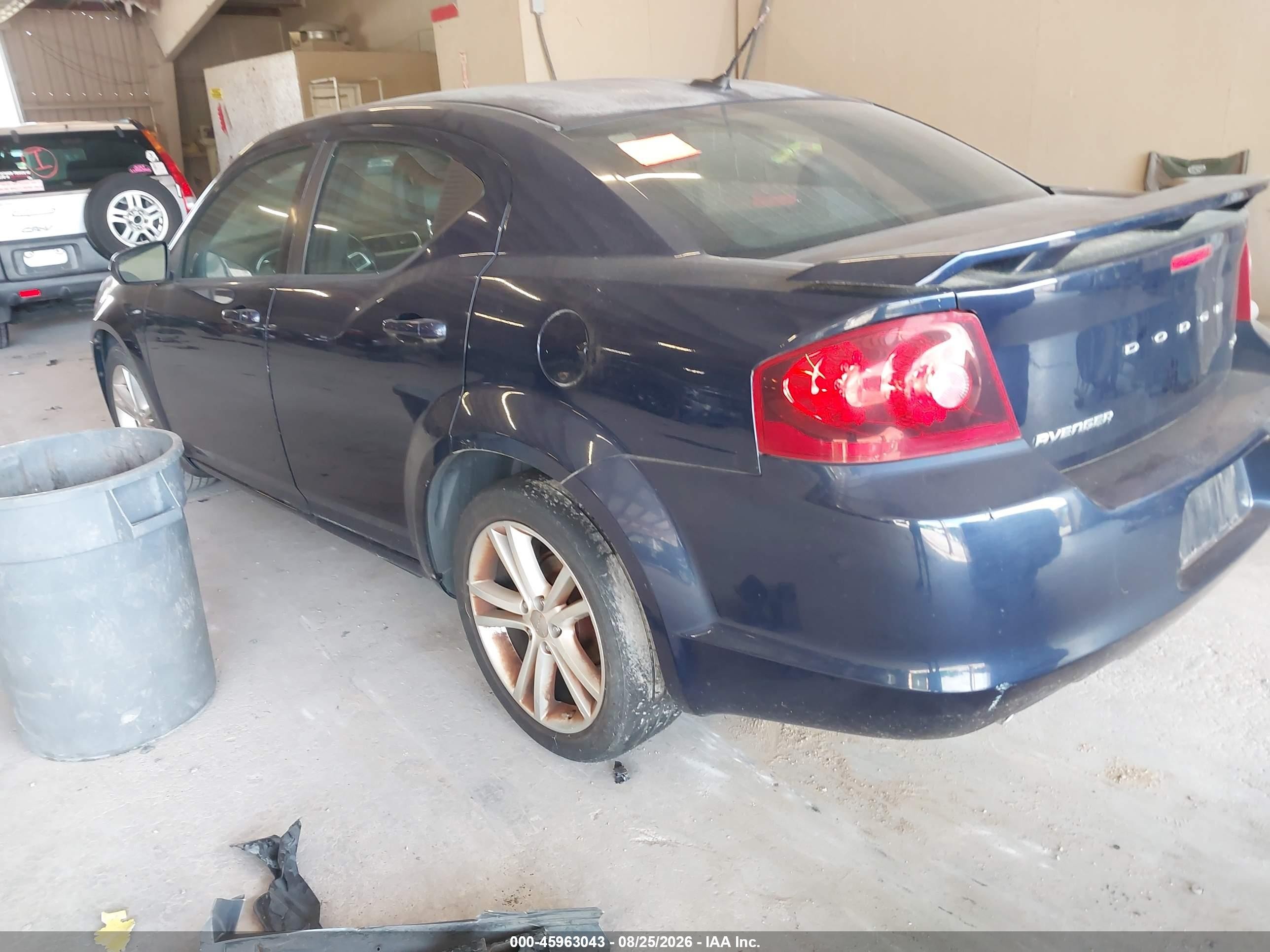 2014 Dodge Avenger Sxt Black vin: 1C3CDZCG6EN193512