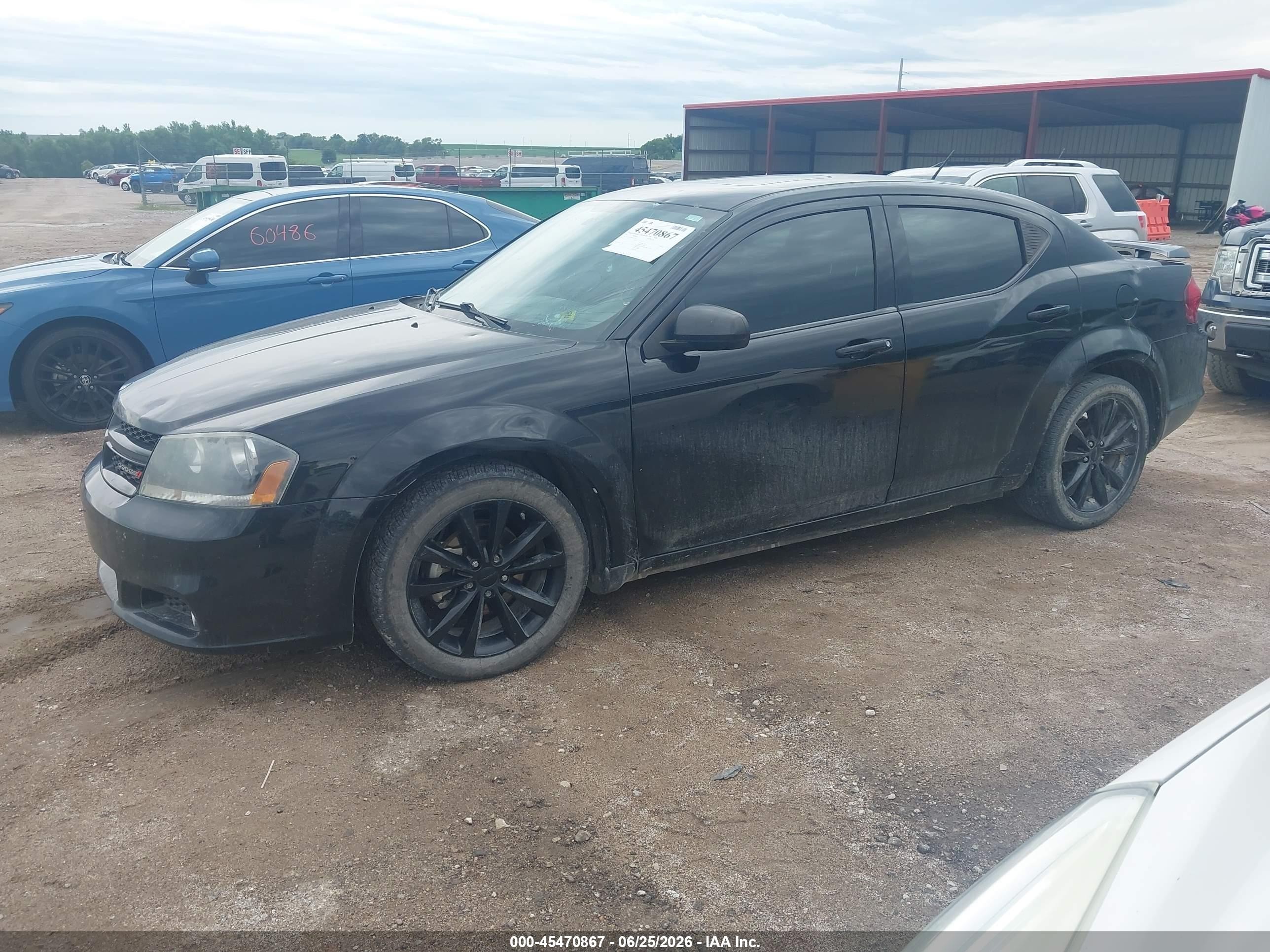 2013 Dodge Avenger Sxt Black vin: 1C3CDZCG8DN620476