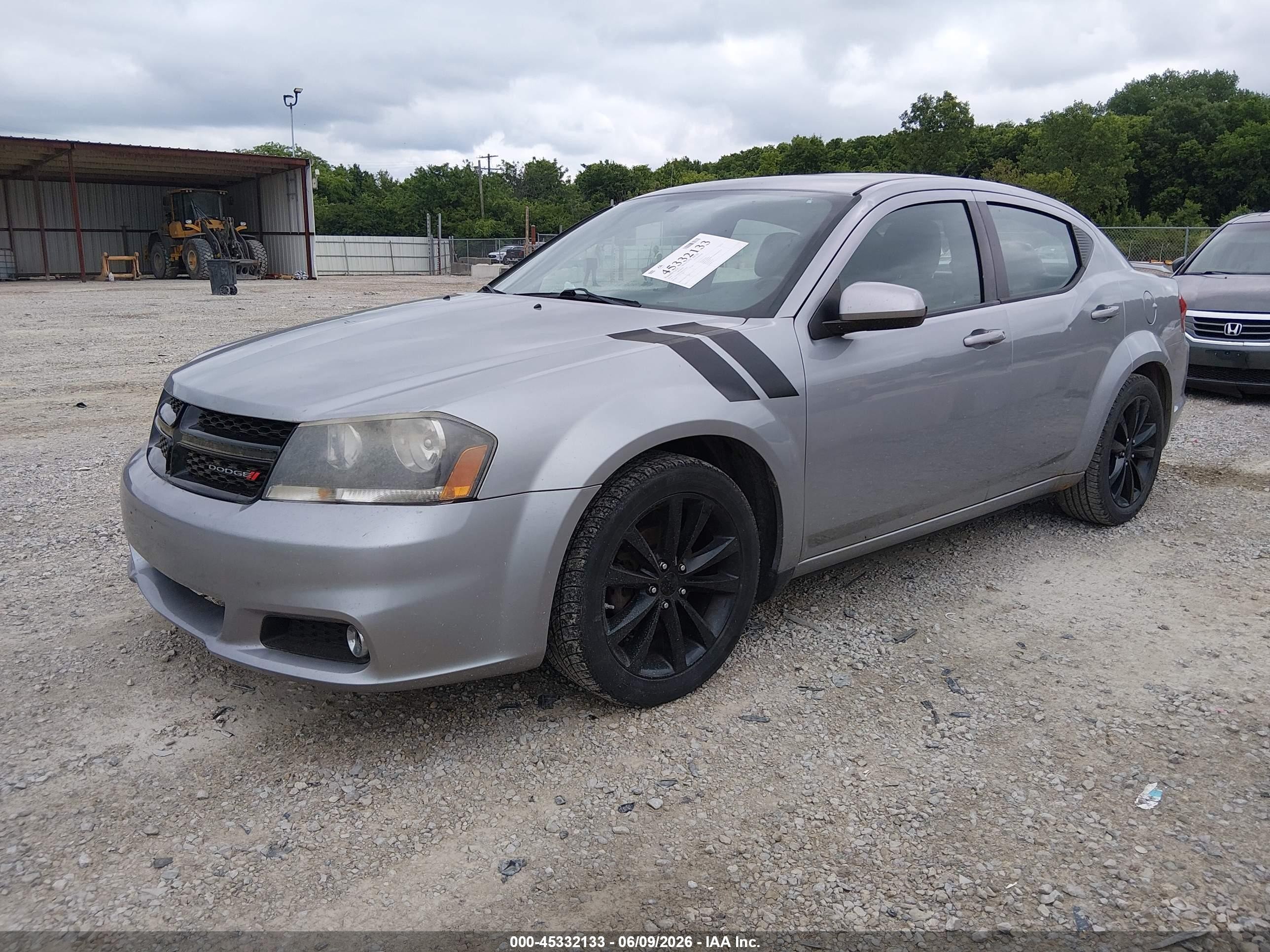 2014 Dodge Avenger Sxt Gray vin: 1C3CDZCG8EN147468