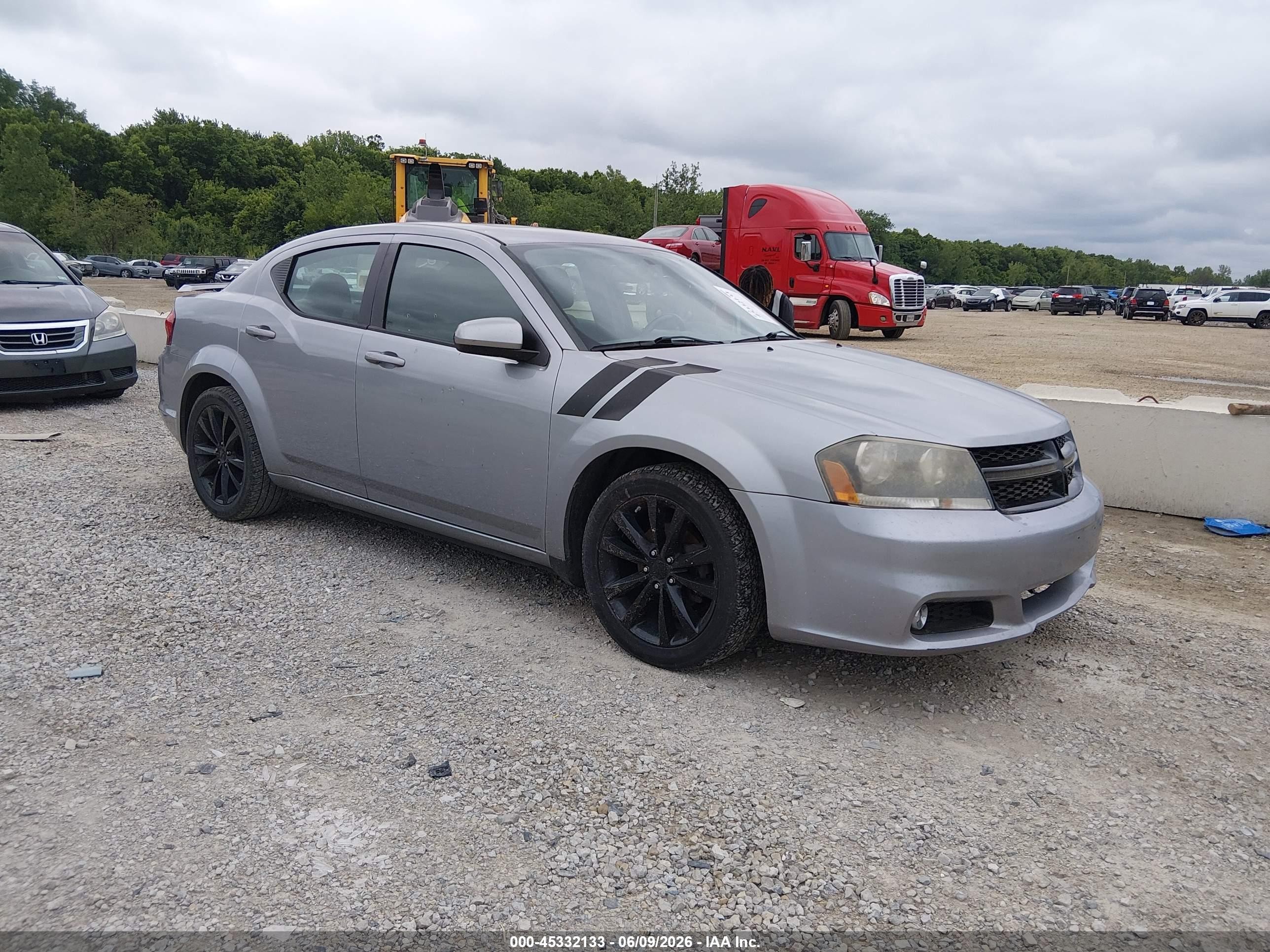 2014 Dodge Avenger Sxt Gray vin: 1C3CDZCG8EN147468