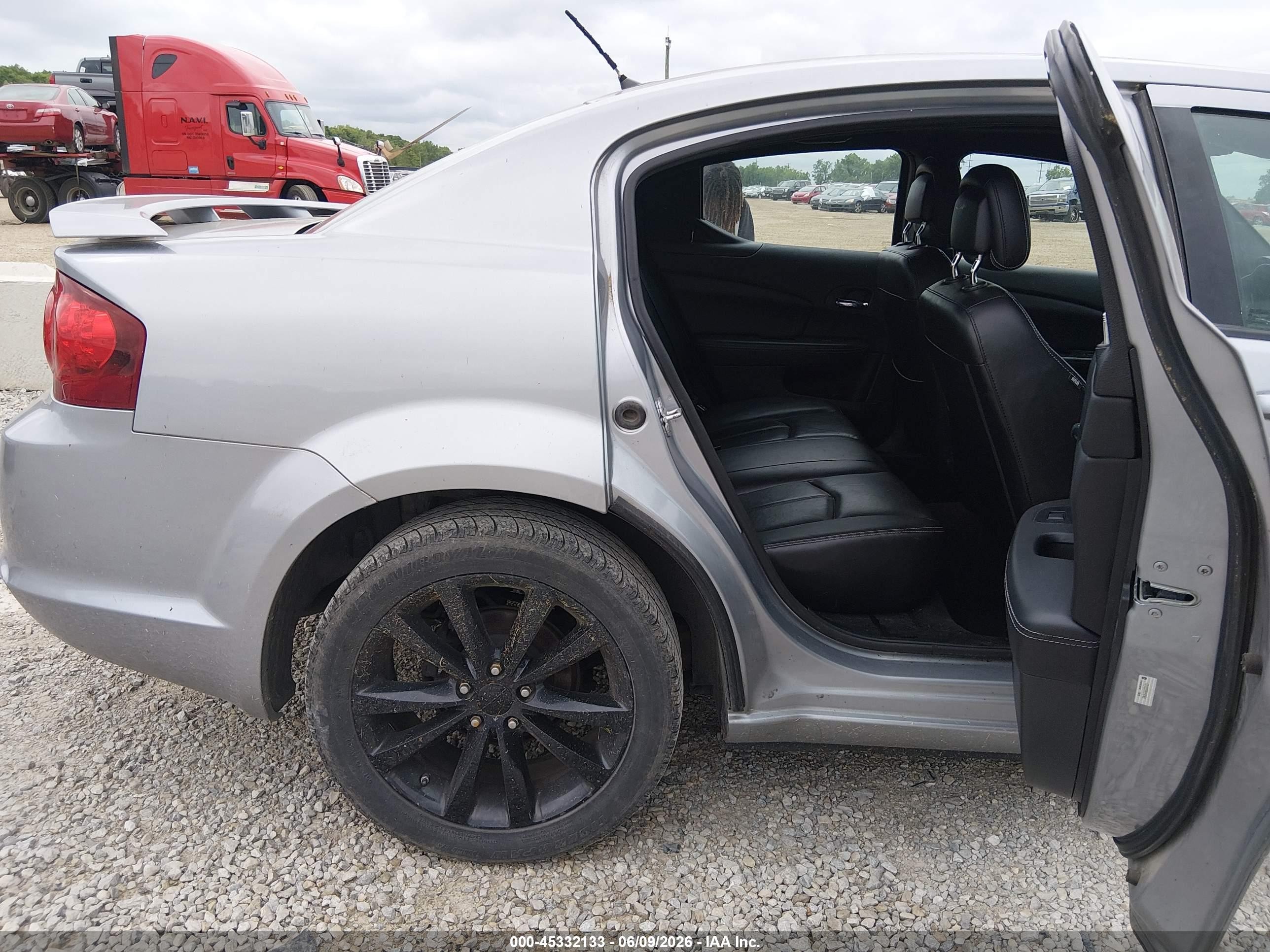 2014 Dodge Avenger Sxt Gray vin: 1C3CDZCG8EN147468