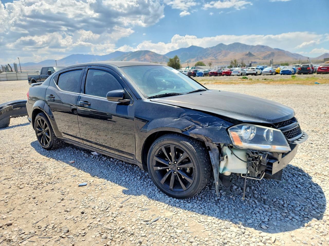 2014 Dodge Avenger Sxt Black vin: 1C3CDZCG8EN184441
