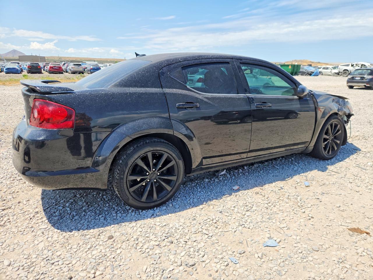 2014 Dodge Avenger Sxt Black vin: 1C3CDZCG8EN184441