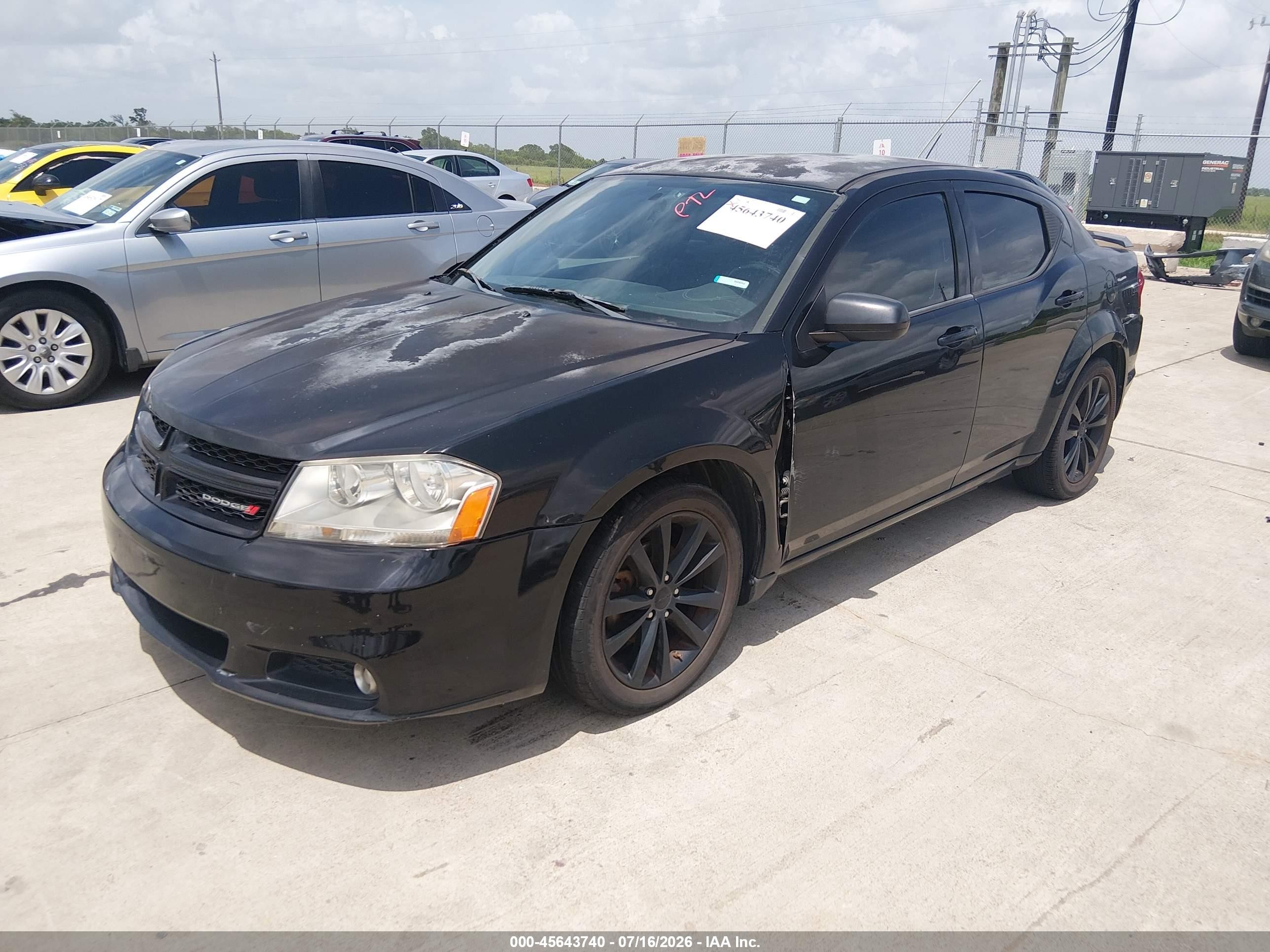 2014 Dodge Avenger Sxt Черный vin: 1C3CDZCG9EN218158
