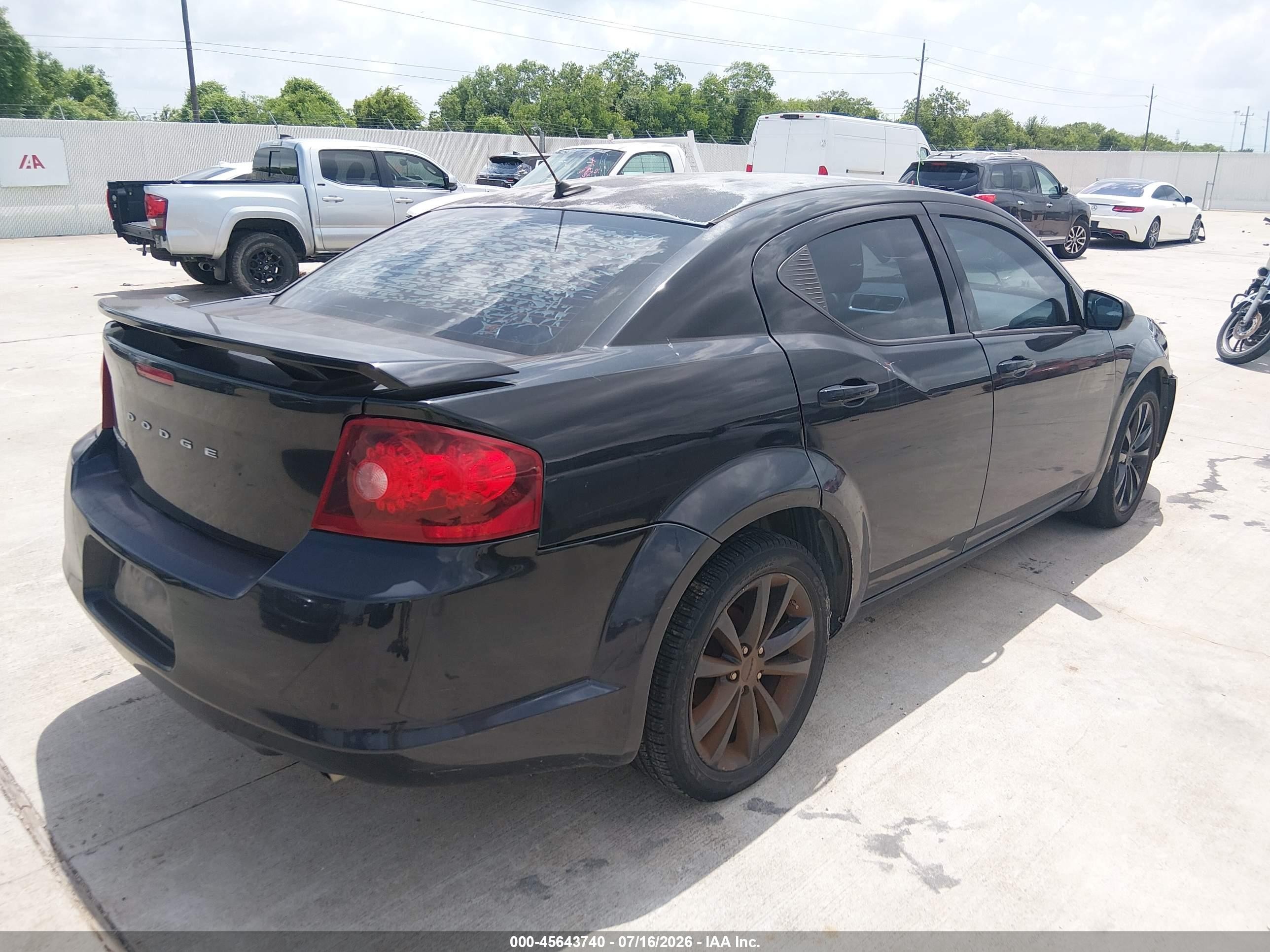 2014 Dodge Avenger Sxt Черный vin: 1C3CDZCG9EN218158