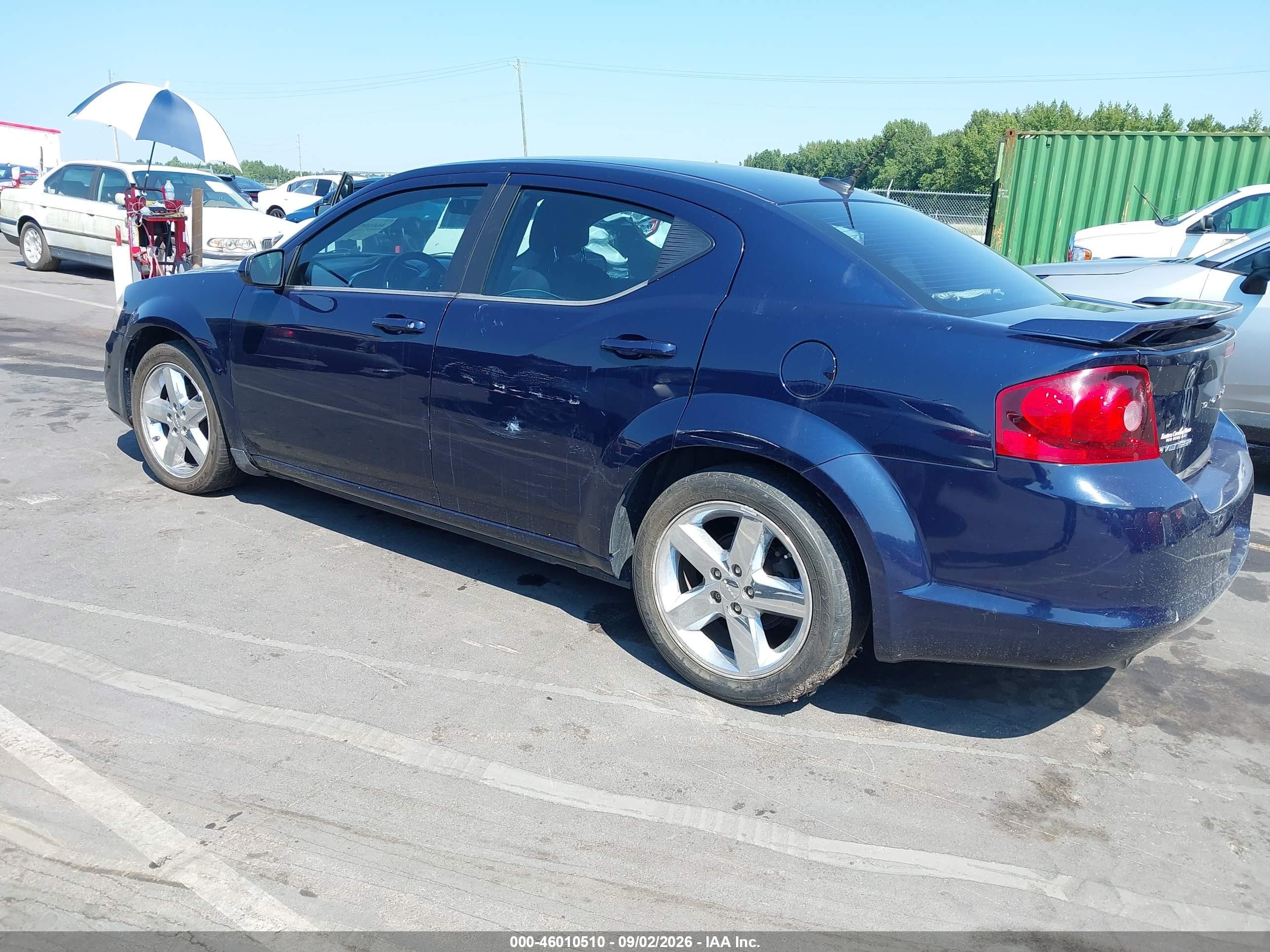 2013 Dodge Avenger Sxt Blue vin: 1C3CDZCGXDN746693