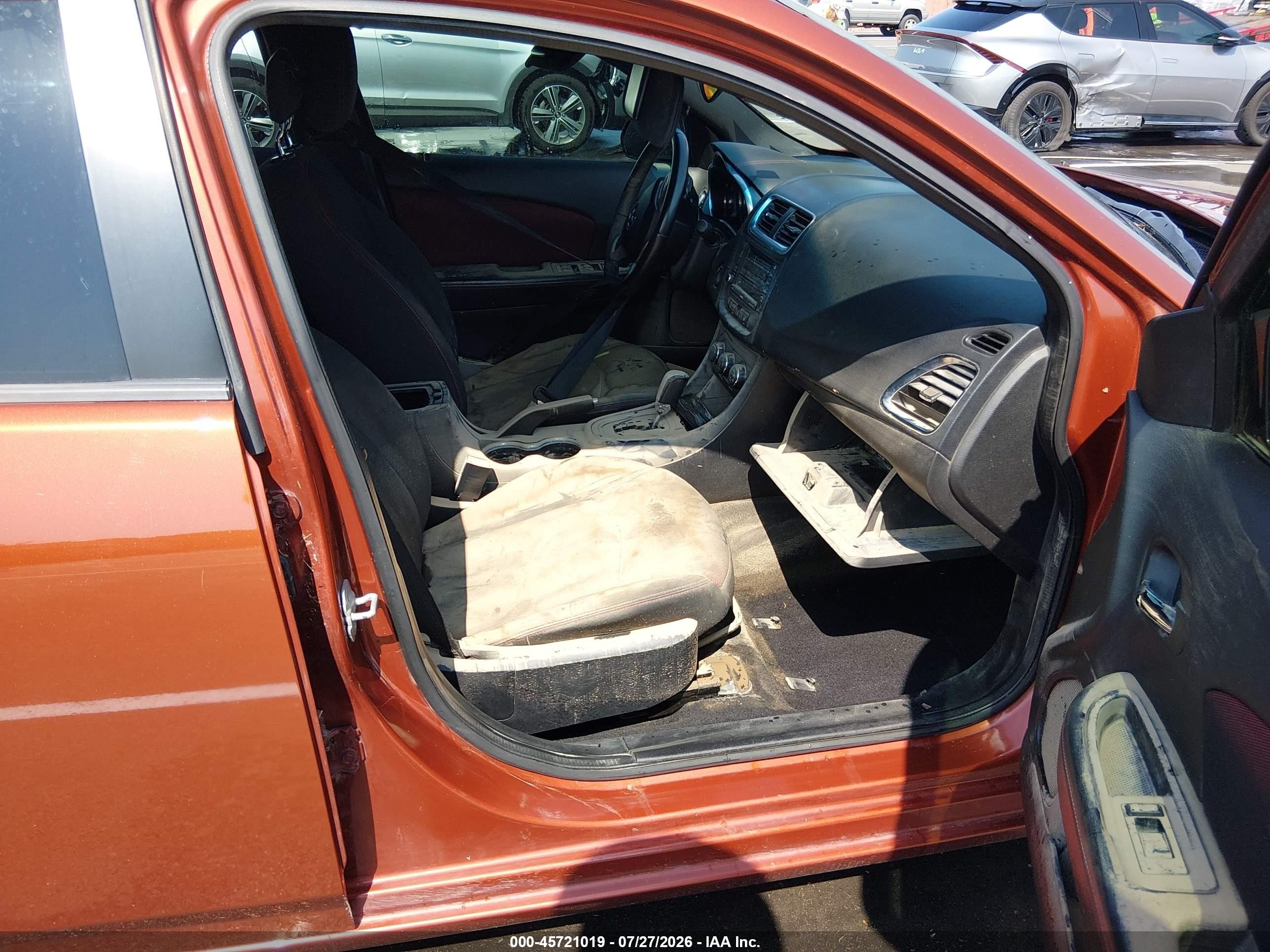 2012 Dodge Avenger Sxt Plus Orange vin: 1C3CDZEG0CN207365