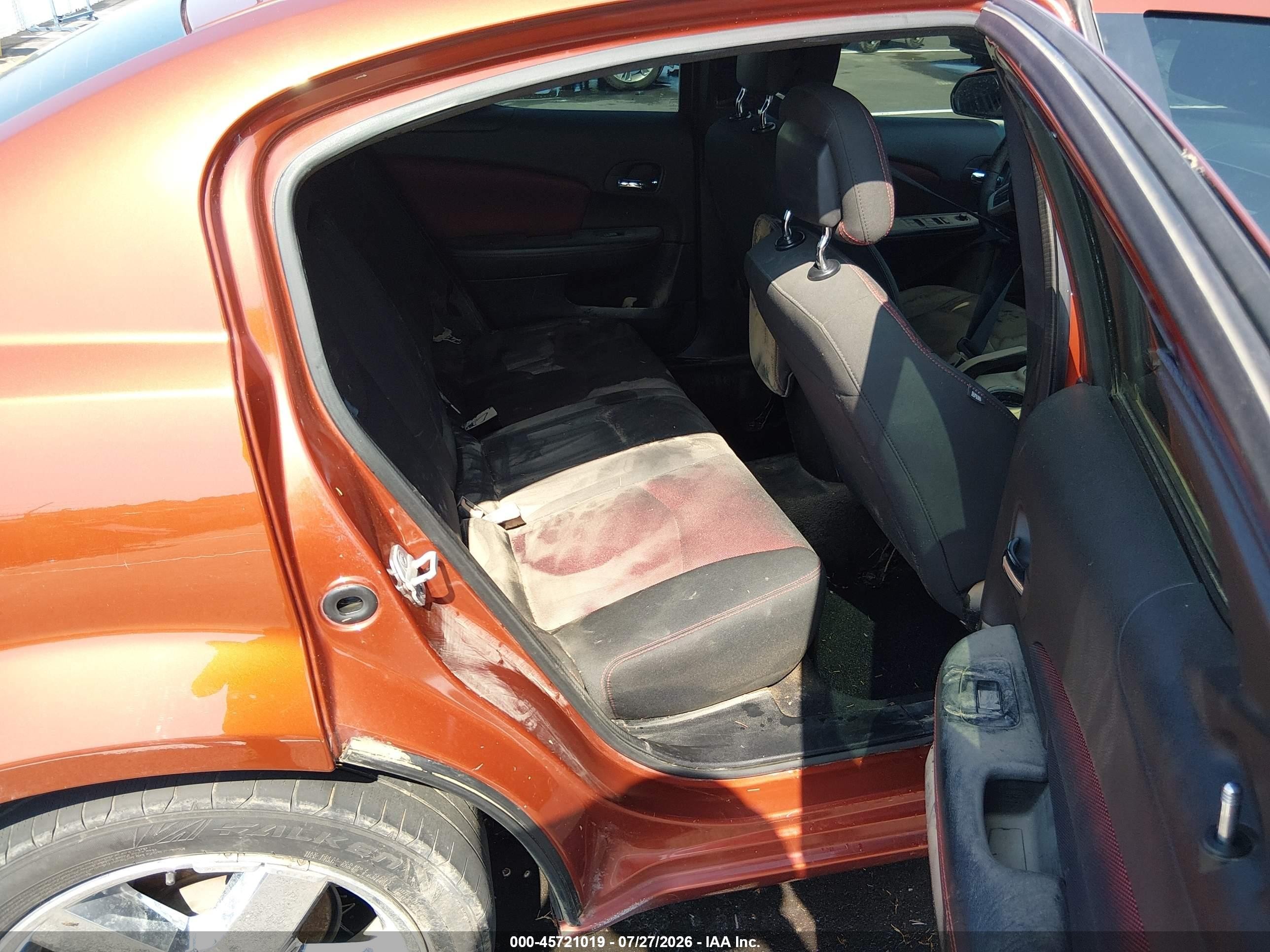 2012 Dodge Avenger Sxt Plus Orange vin: 1C3CDZEG0CN207365