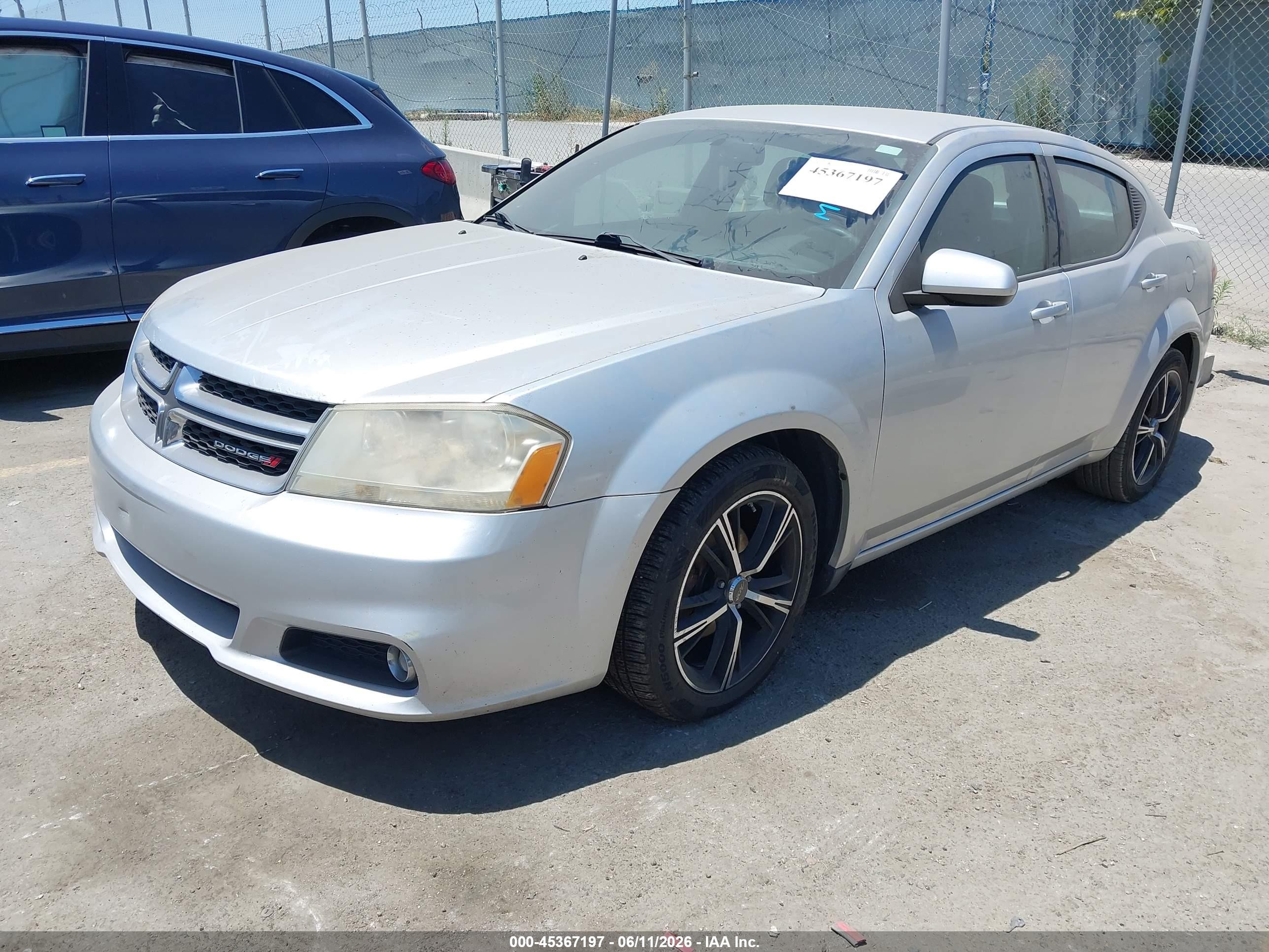2012 Dodge Avenger Sxt Plus Серебряный vin: 1C3CDZEG3CN290838