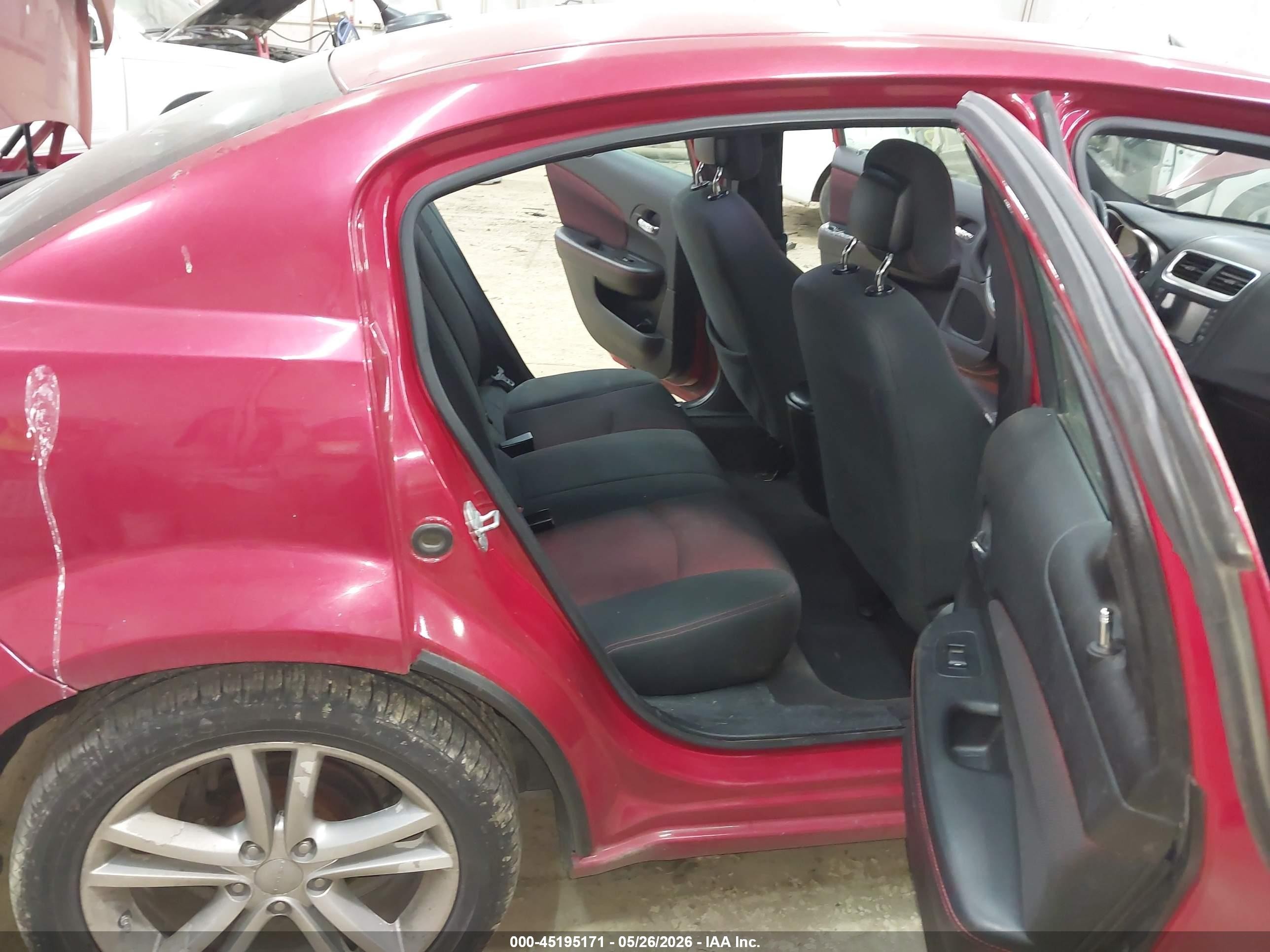 2012 Dodge Avenger Sxt Plus Red vin: 1C3CDZEG6CN142425