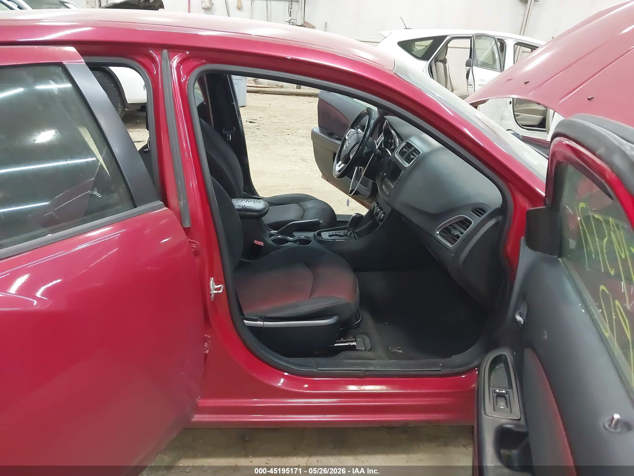2012 Dodge Avenger Sxt Plus Red vin: 1C3CDZEG6CN142425