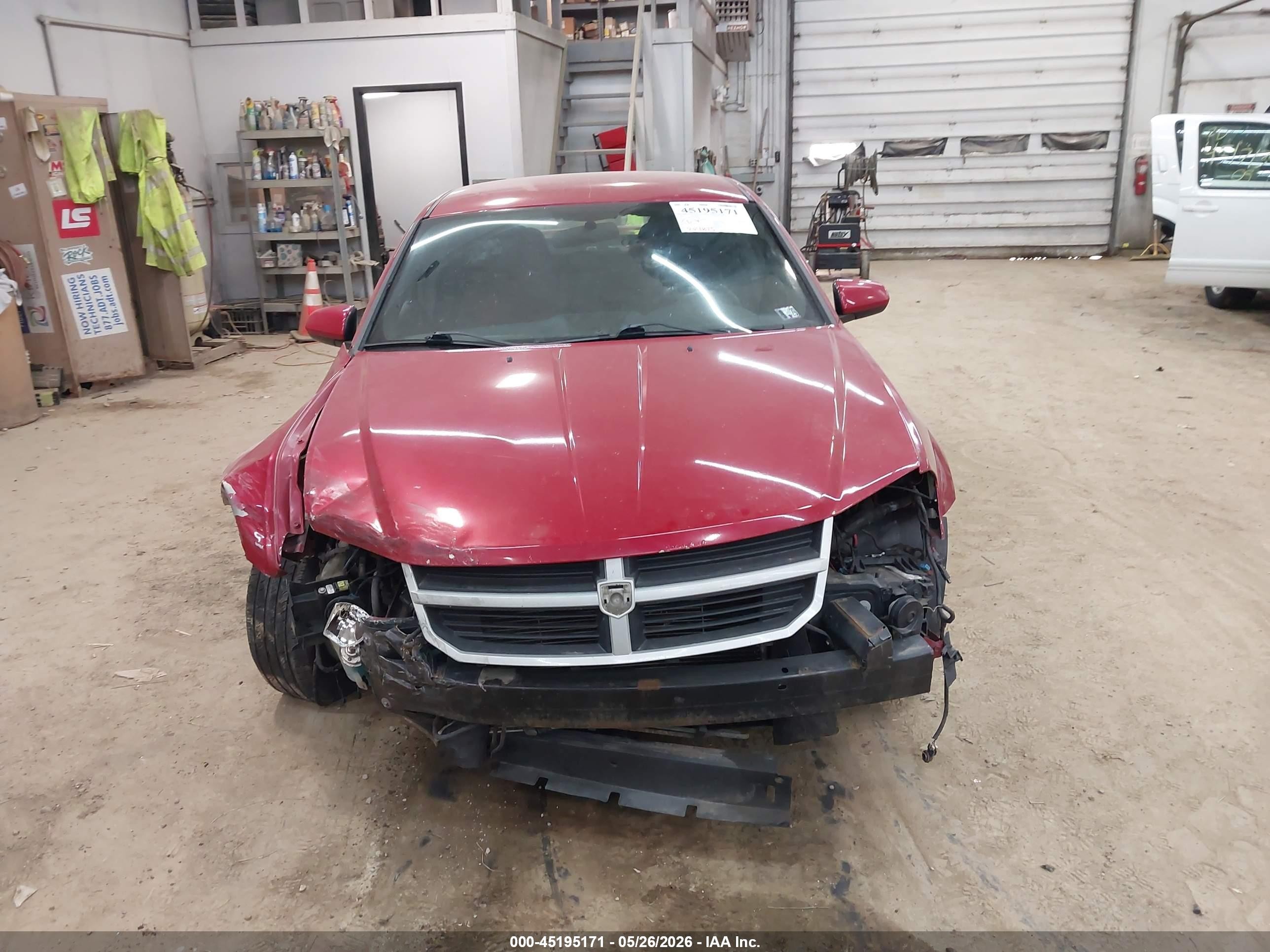 2012 Dodge Avenger Sxt Plus Red vin: 1C3CDZEG6CN142425