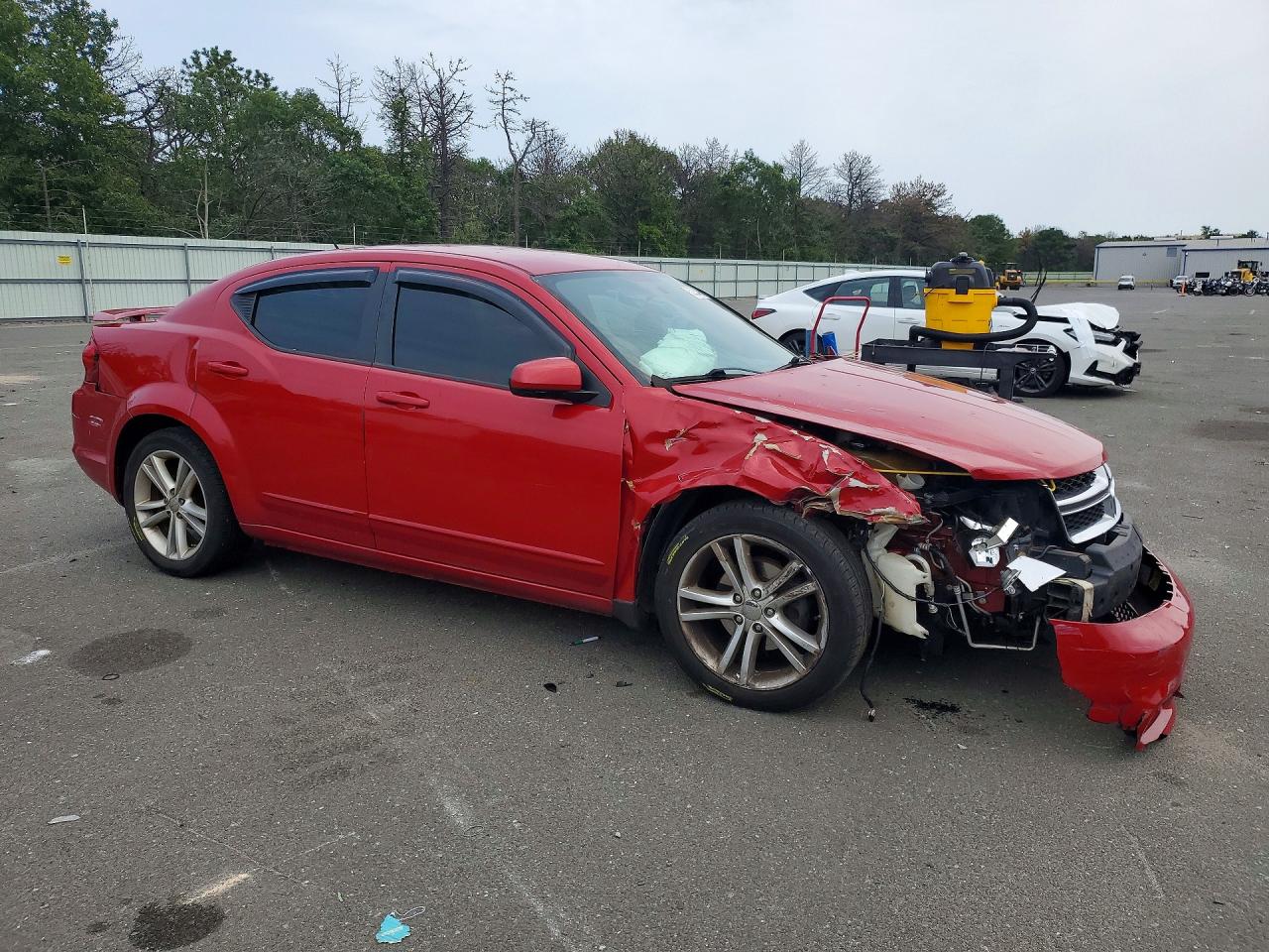 2012 Dodge Avenger Sxt Red vin: 1C3CDZEG9CN310123