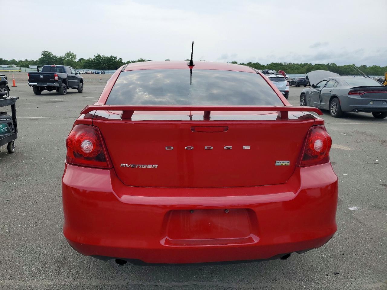 2012 Dodge Avenger Sxt Red vin: 1C3CDZEG9CN310123
