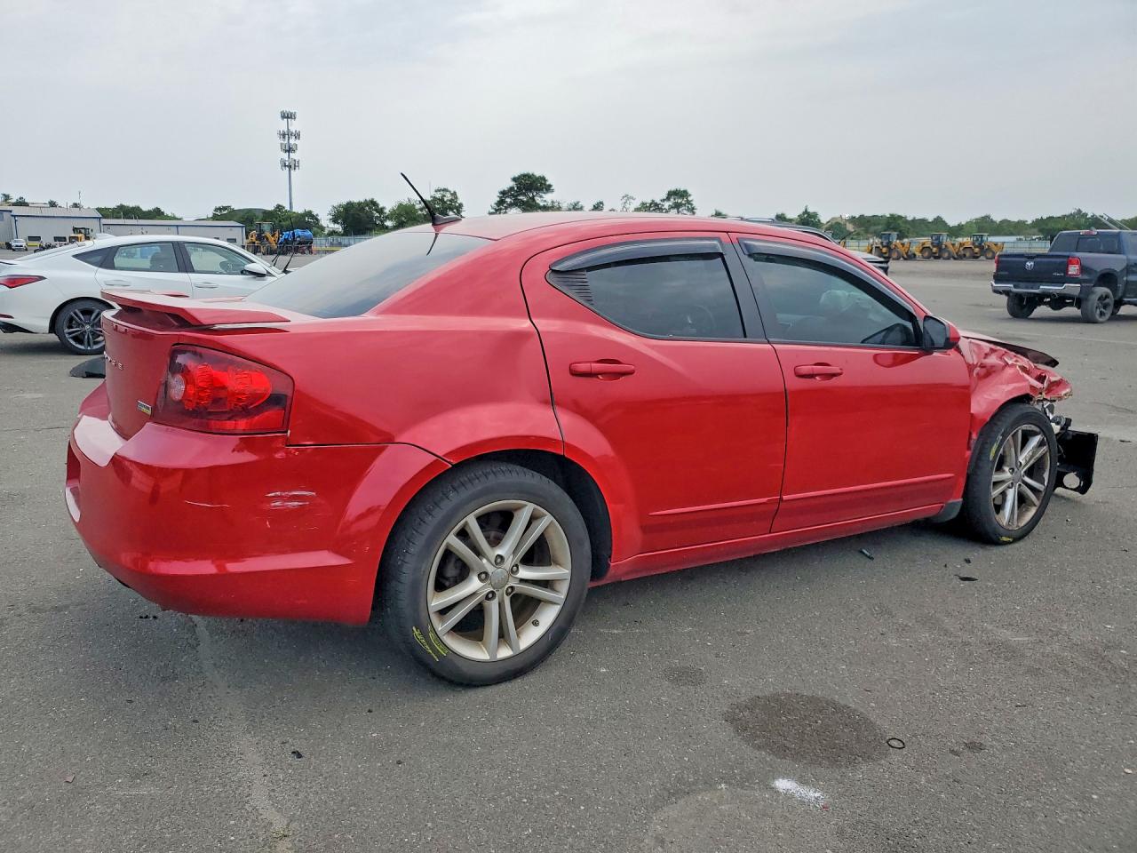 2012 Dodge Avenger Sxt Red vin: 1C3CDZEG9CN310123