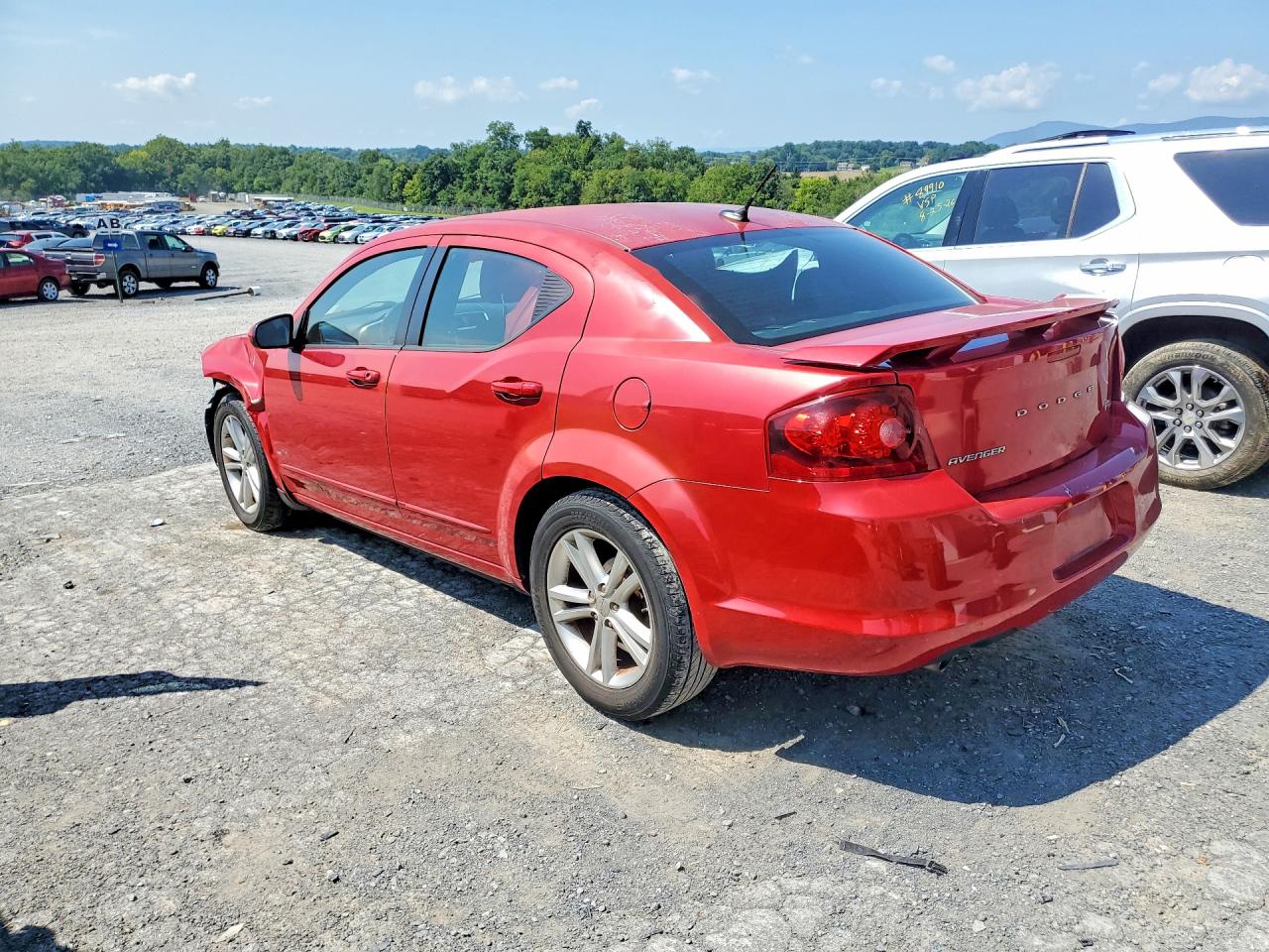 2012 Dodge Avenger Sxt Red vin: 1C3CDZEGXCN293588